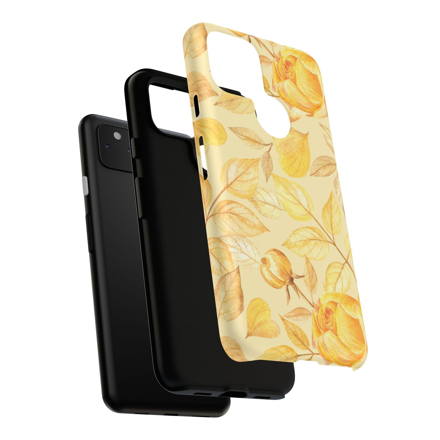 Yellow Dusk Tough Phone Case - Yellow Rose Design