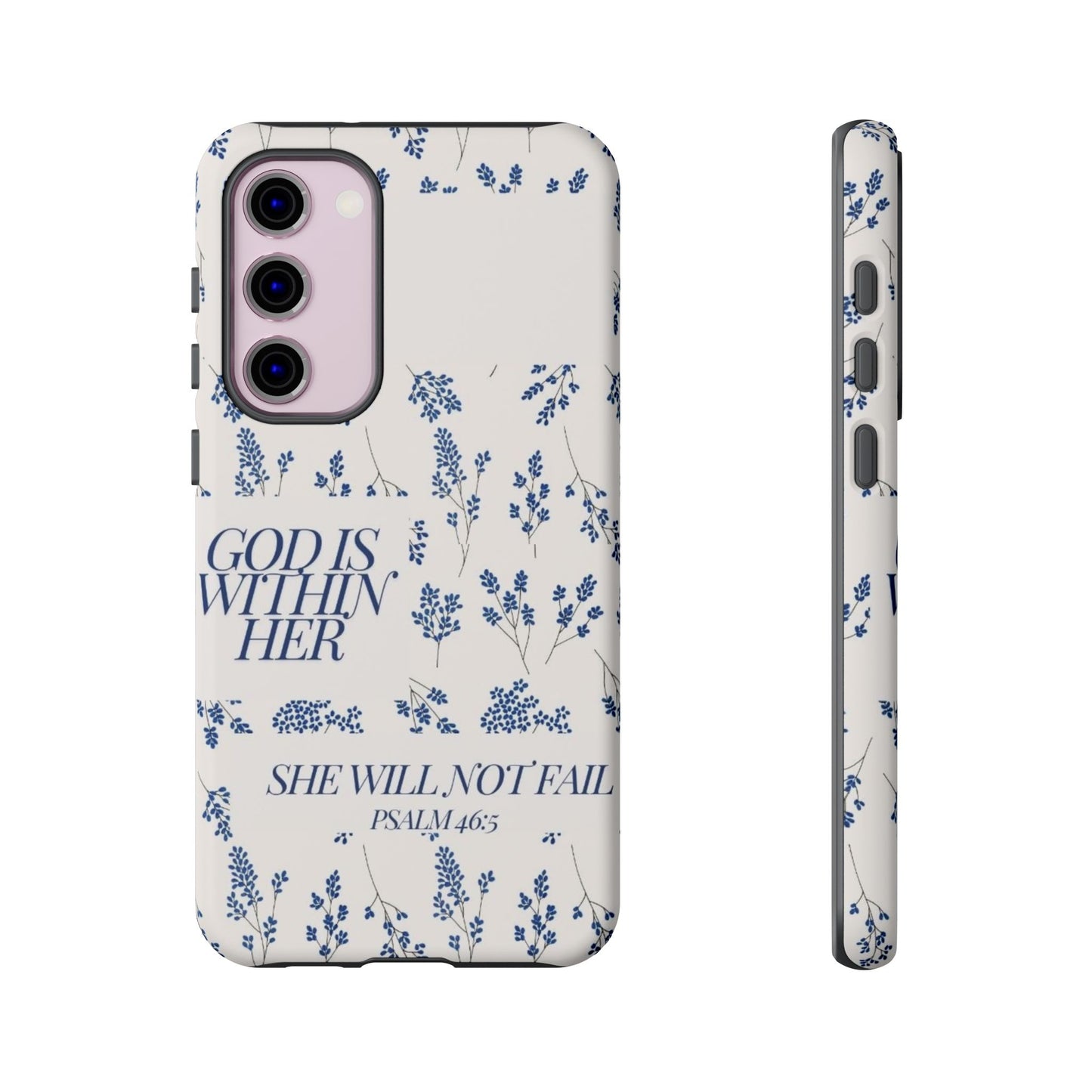 Within Her Cases - Floral Phone Case with Inspirational Quote, Motivational Gifts for Her, Bible Verse Design, Durable Case for iPhone, [...]