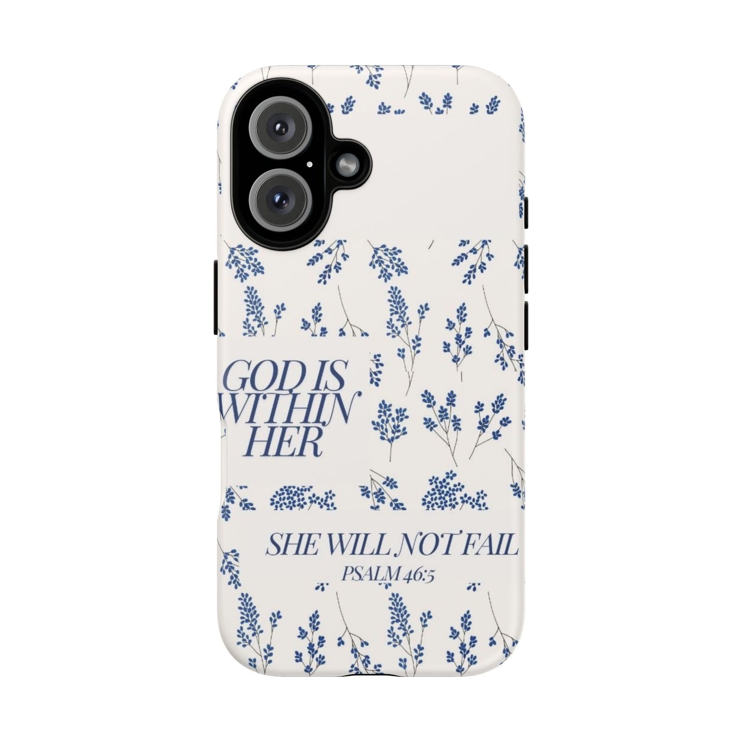 Within Her Cases - Floral Phone Case with Inspirational Quote, Motivational Gifts for Her, Bible Verse Design, Durable Case for iPhone, [...]