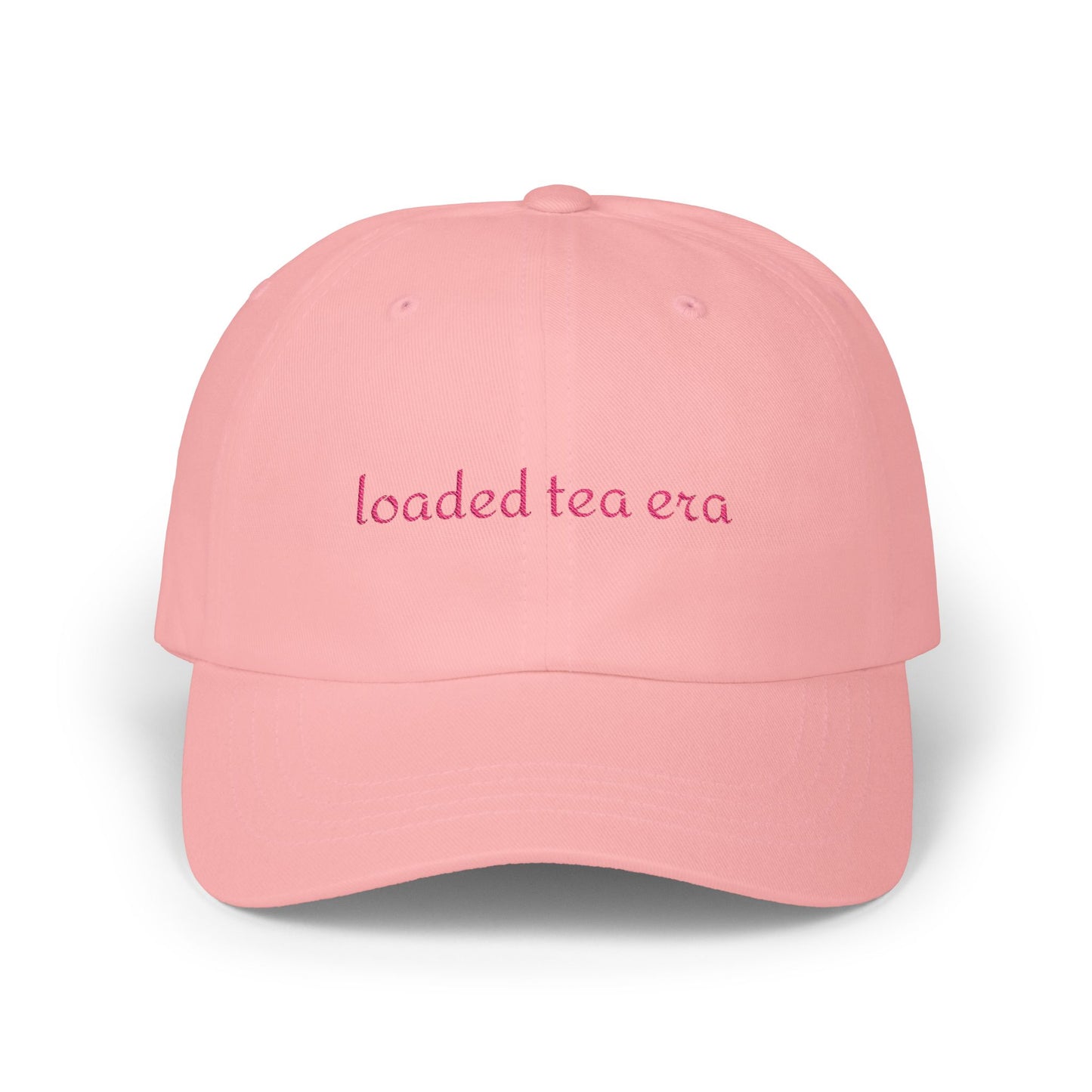 Loaded Tea Era Cap — Embroidered White Baseball Hat