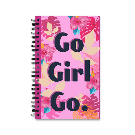 Colorful Floral Spiral Journal - Tropical Vibes for Planning, Journaling, Gifts, Summer Memories, Notebooks, Stationery