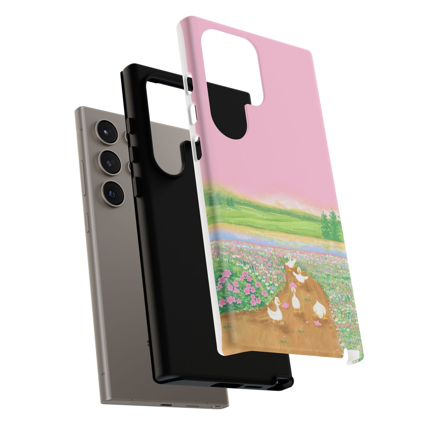 Pastel Floral Phone Case, Tough Cases for Nature Lovers, Cute Phone Accessories, Spring Gifts, Unique Mobile Covers