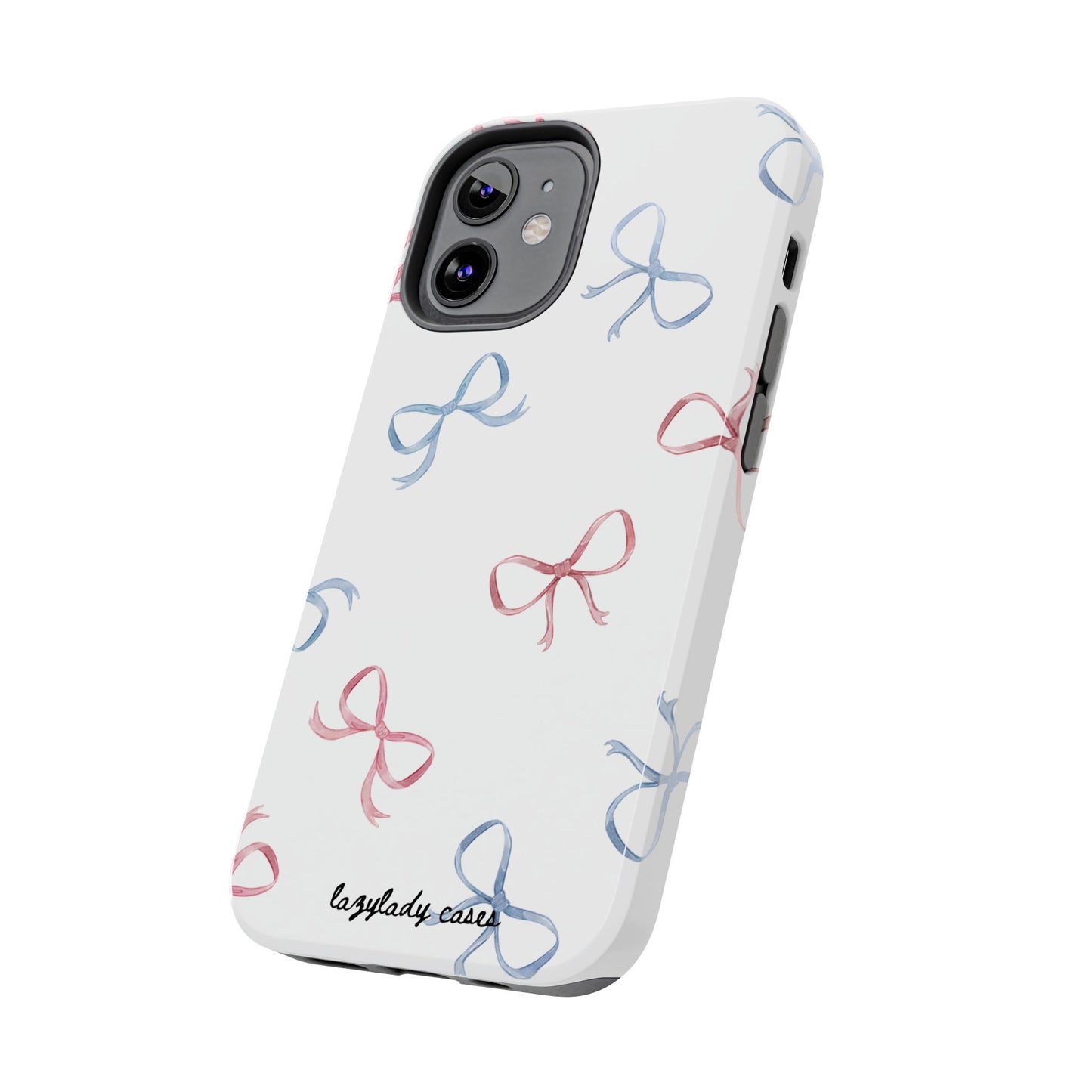 Chic Bow Pattern Tough Phone Case | Stylish Protection for Your Device