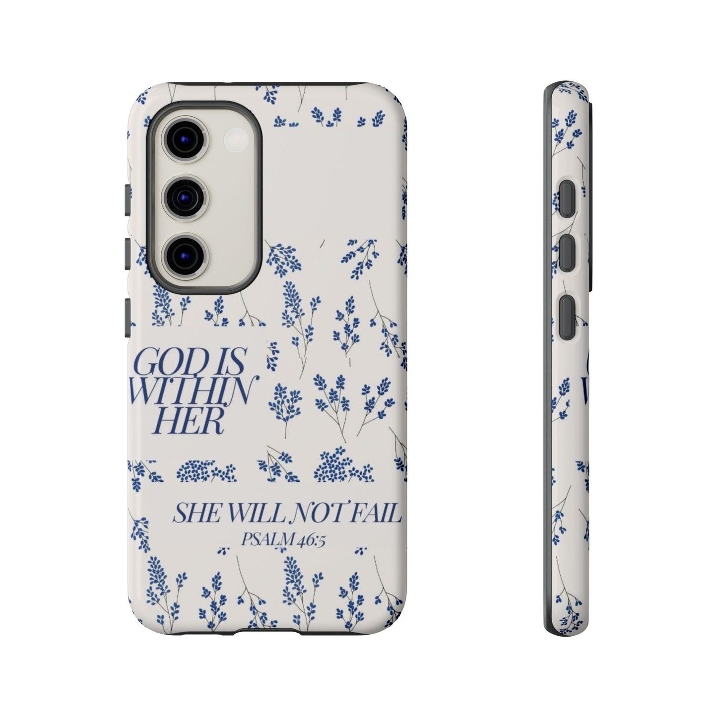 Within Her Cases - Floral Phone Case with Inspirational Quote, Motivational Gifts for Her, Bible Verse Design, Durable Case for iPhone, [...]