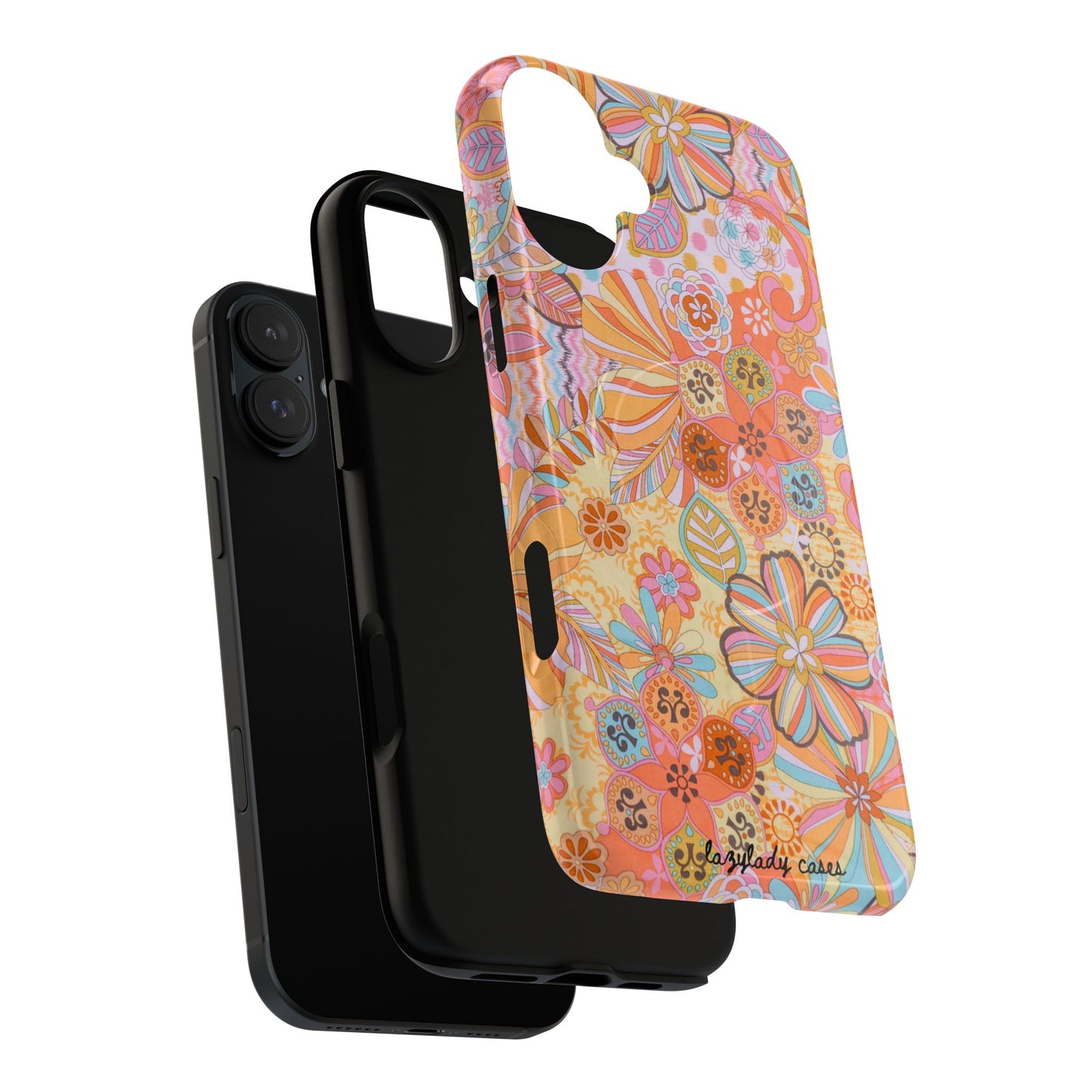 Floral Tough Magnetic Phone Case – Vibrant Floral Design