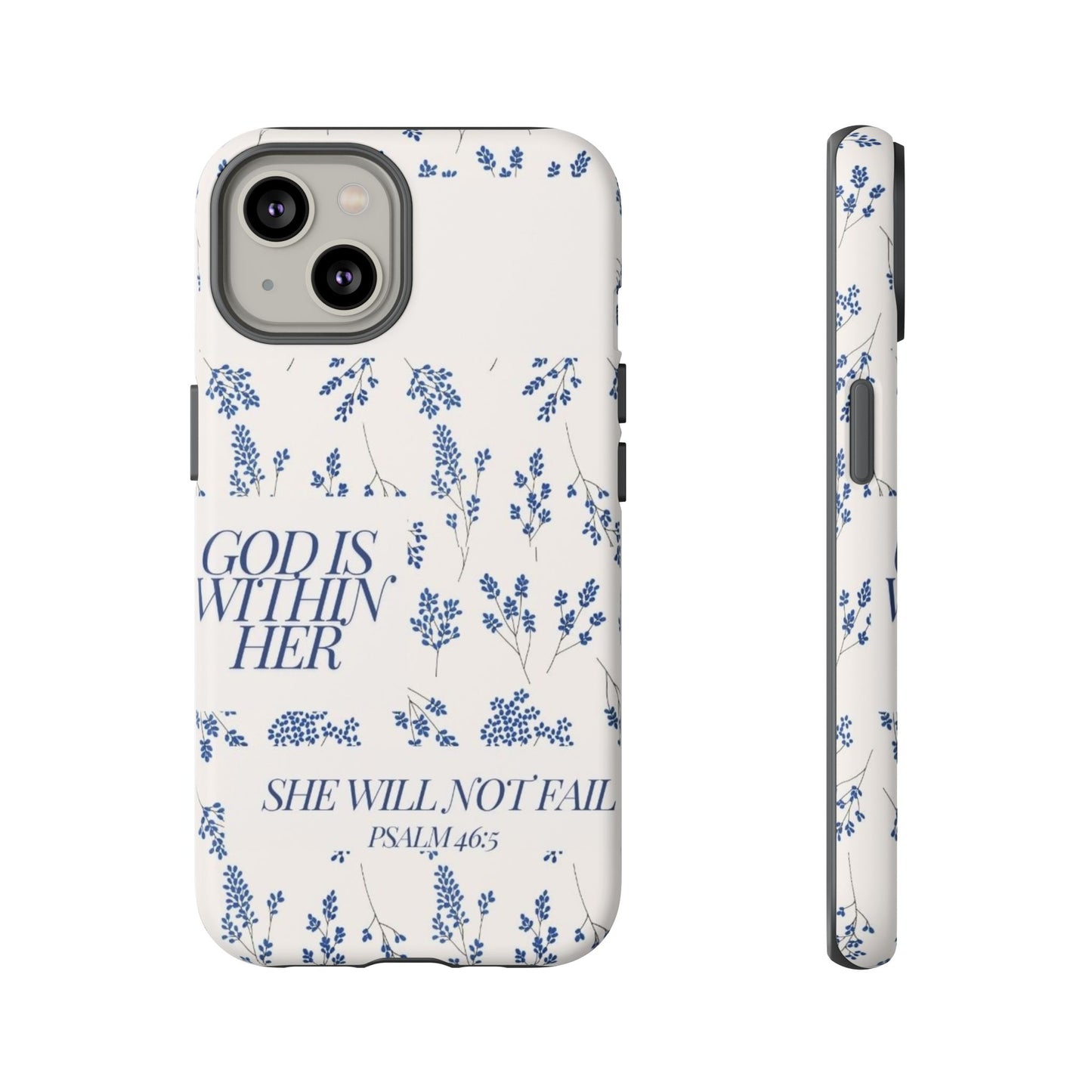Within Her Cases - Floral Phone Case with Inspirational Quote, Motivational Gifts for Her, Bible Verse Design, Durable Case for iPhone, [...]