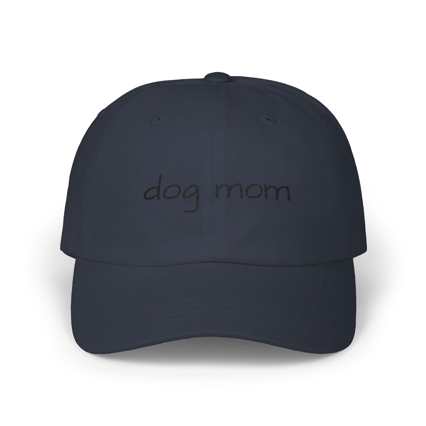 Dog Mom Cap — Embroidered White Baseball Hat for Pet Lovers