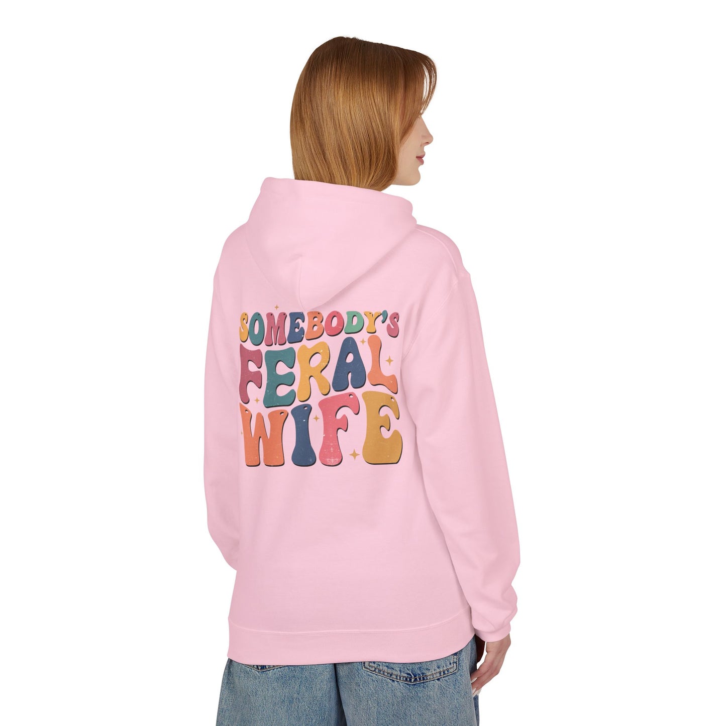Feral Wife Hoodie – Cozy Unisex Pullover for Nature Lovers, Casual Wear, Gift for Her, Stylish Sweatshirt, Fun Outdoor Apparel