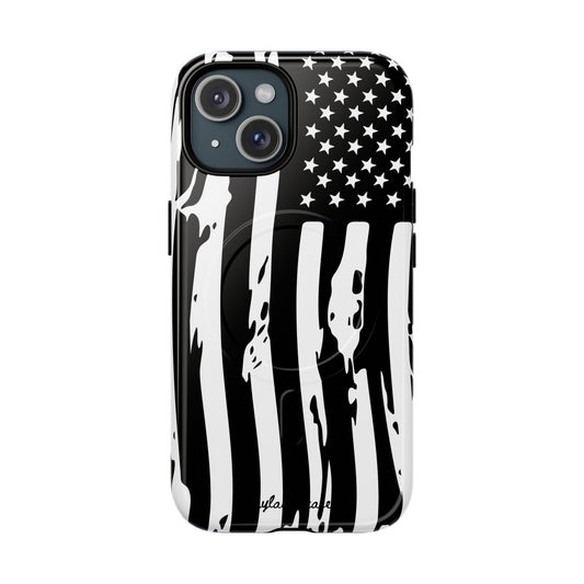 Tough Magnetic Phone Case - Vintage American Flag Design