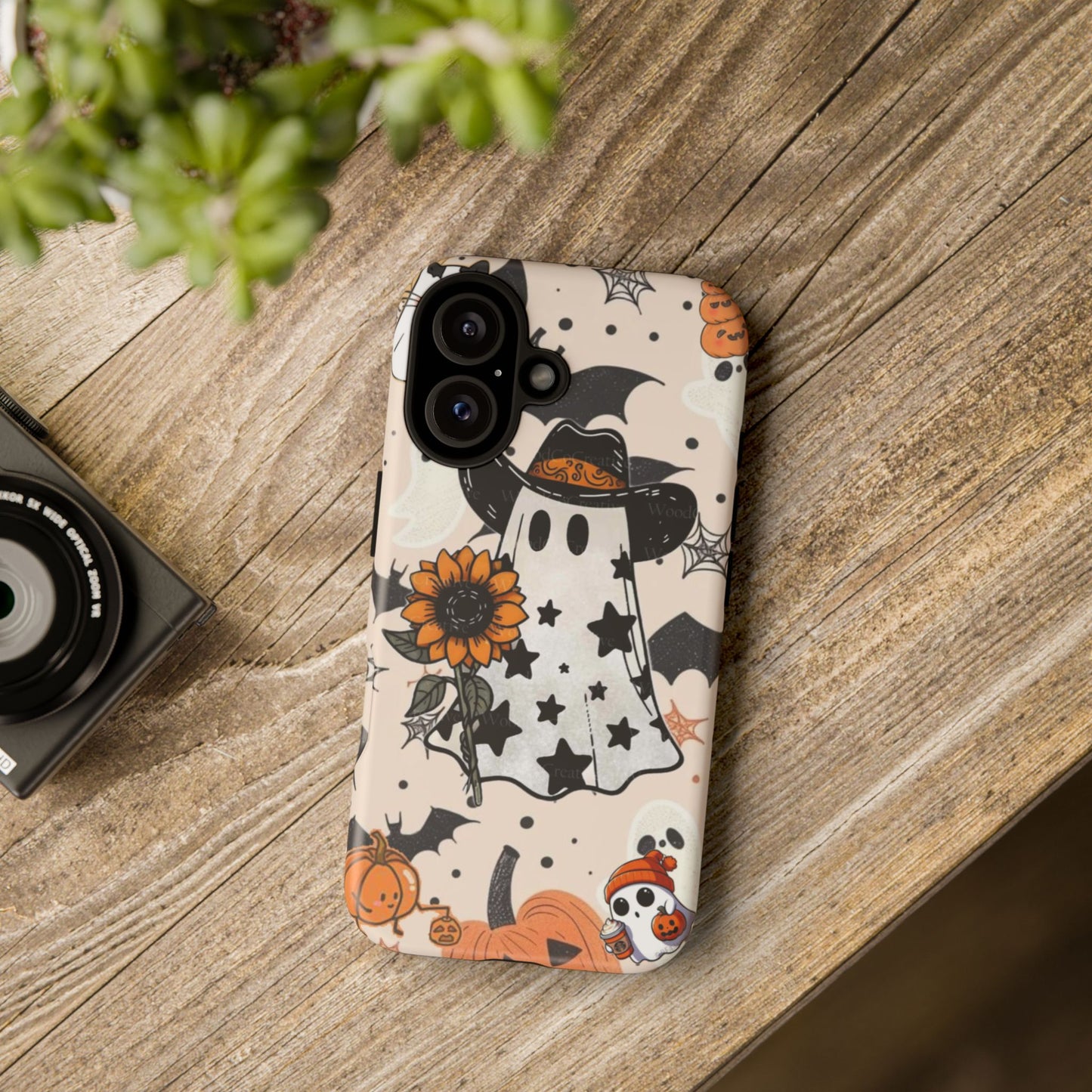 Cute Ghost Phone Case, Halloween Decor, Spooky Gift, Fall Accessories, Pumpkin Lover's Gift, Autumn Vibes, Trick or Treat