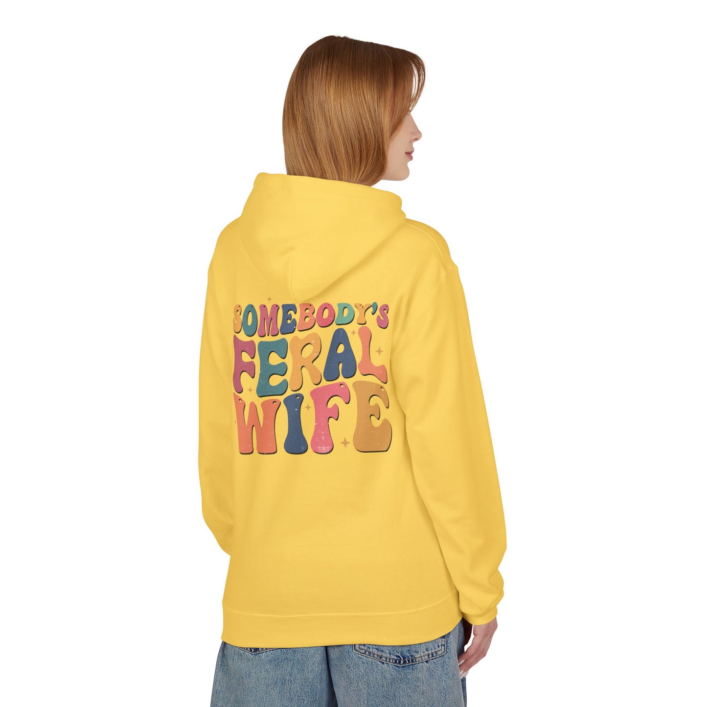 Feral Wife Hoodie – Cozy Unisex Pullover for Nature Lovers, Casual Wear, Gift for Her, Stylish Sweatshirt, Fun Outdoor Apparel