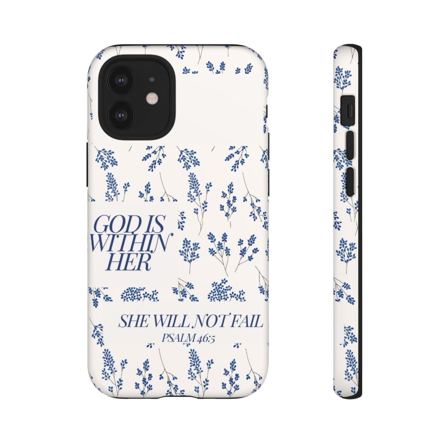 Within Her Cases - Floral Phone Case with Inspirational Quote, Motivational Gifts for Her, Bible Verse Design, Durable Case for iPhone, [...]