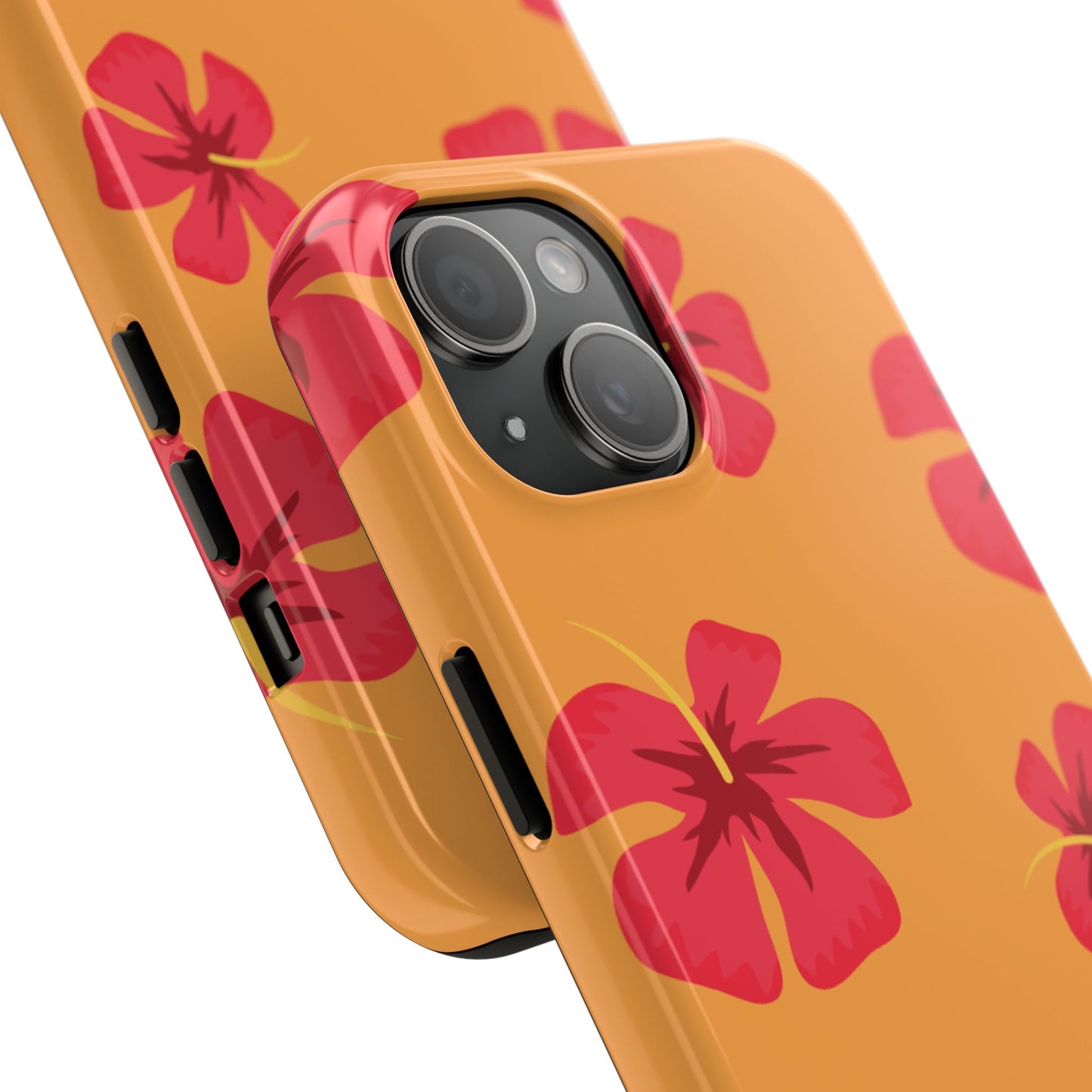 Tough Floral Phone Case - Vibrant Hibiscus Design for Summer Fun