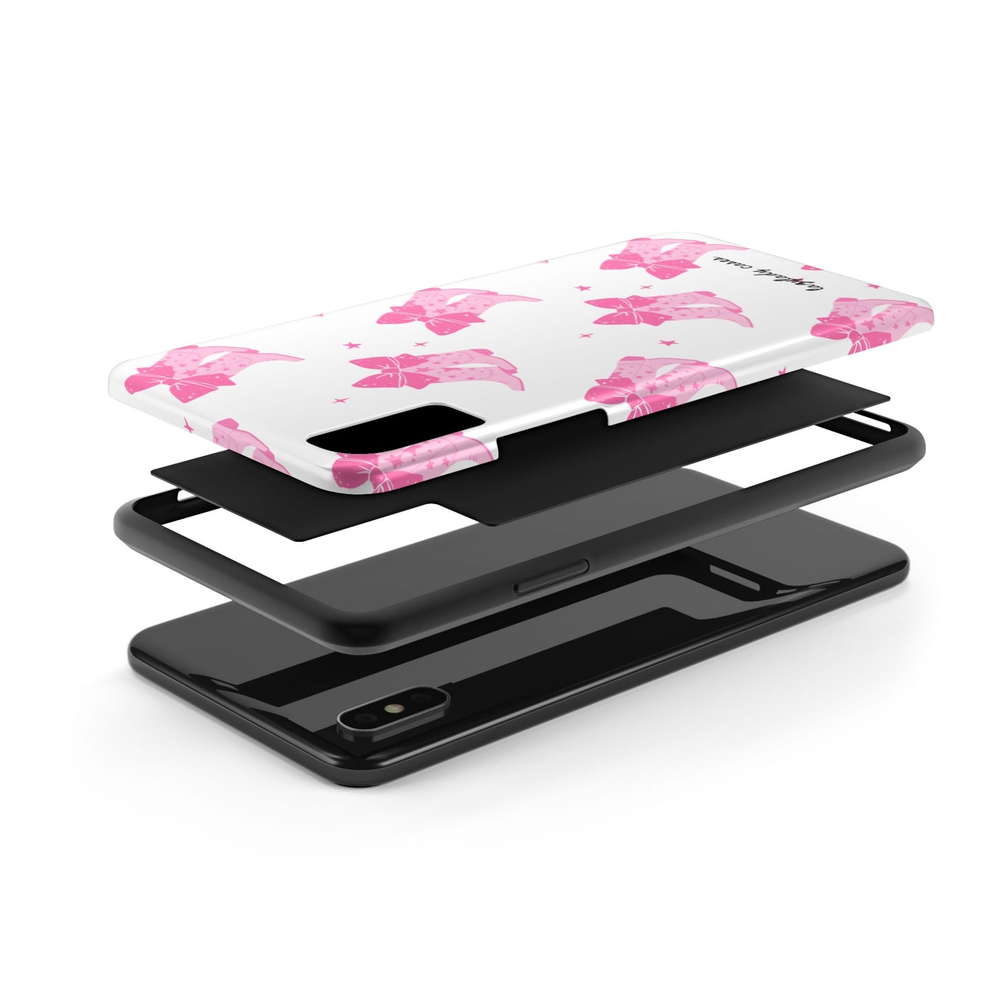 Pink Cowgirl Tough Phone Case - Trendy Protection with Bow Design