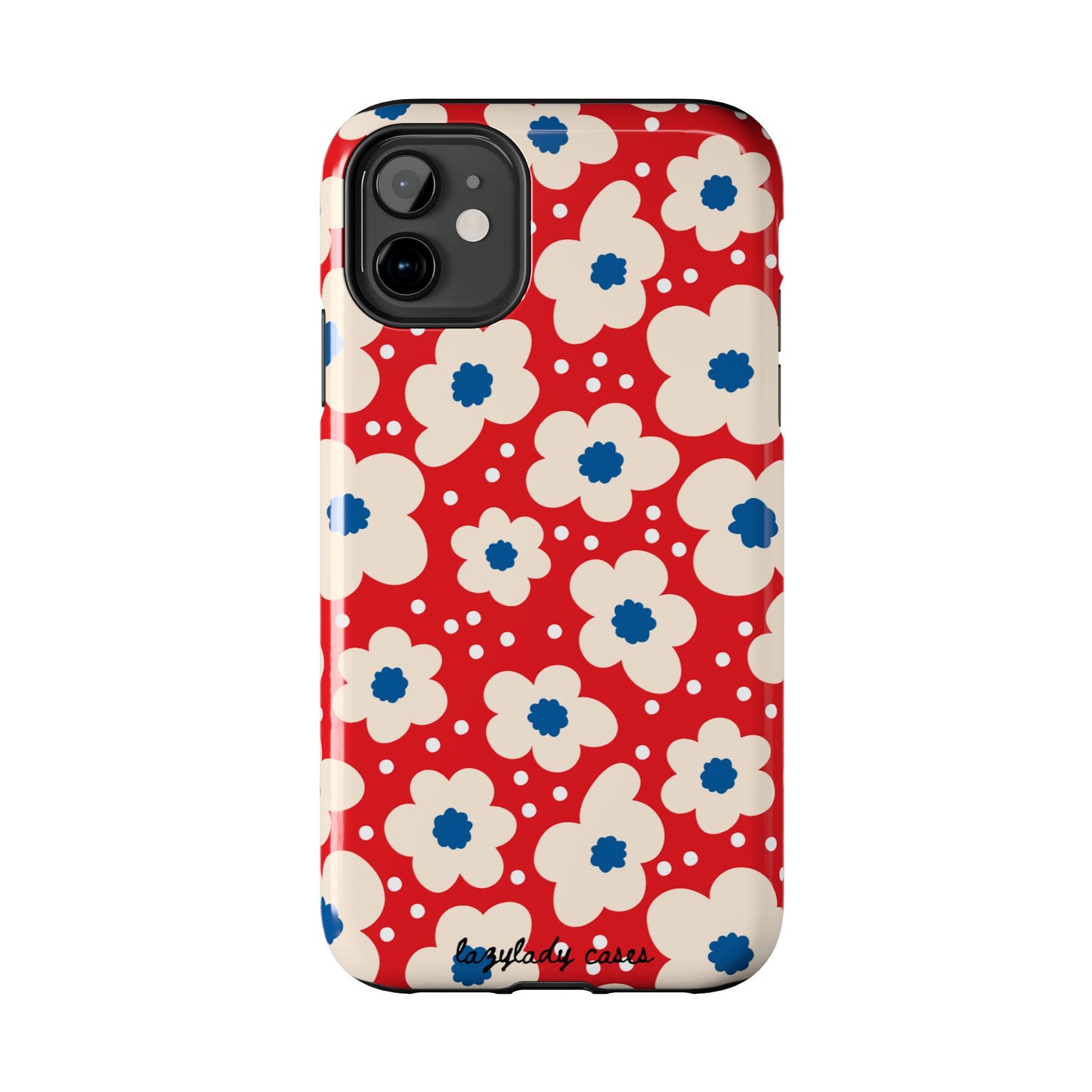 Blossom Floral Tough Phone Case - Durable Protection with Vintage Charm
