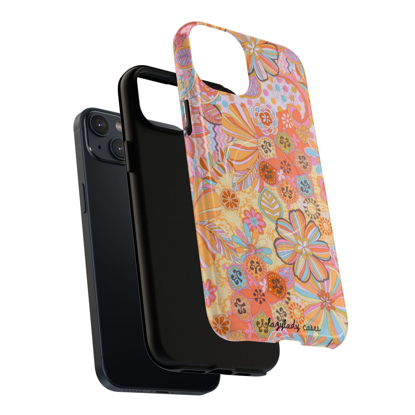 Floral Tough Magnetic Phone Case – Vibrant Floral Design