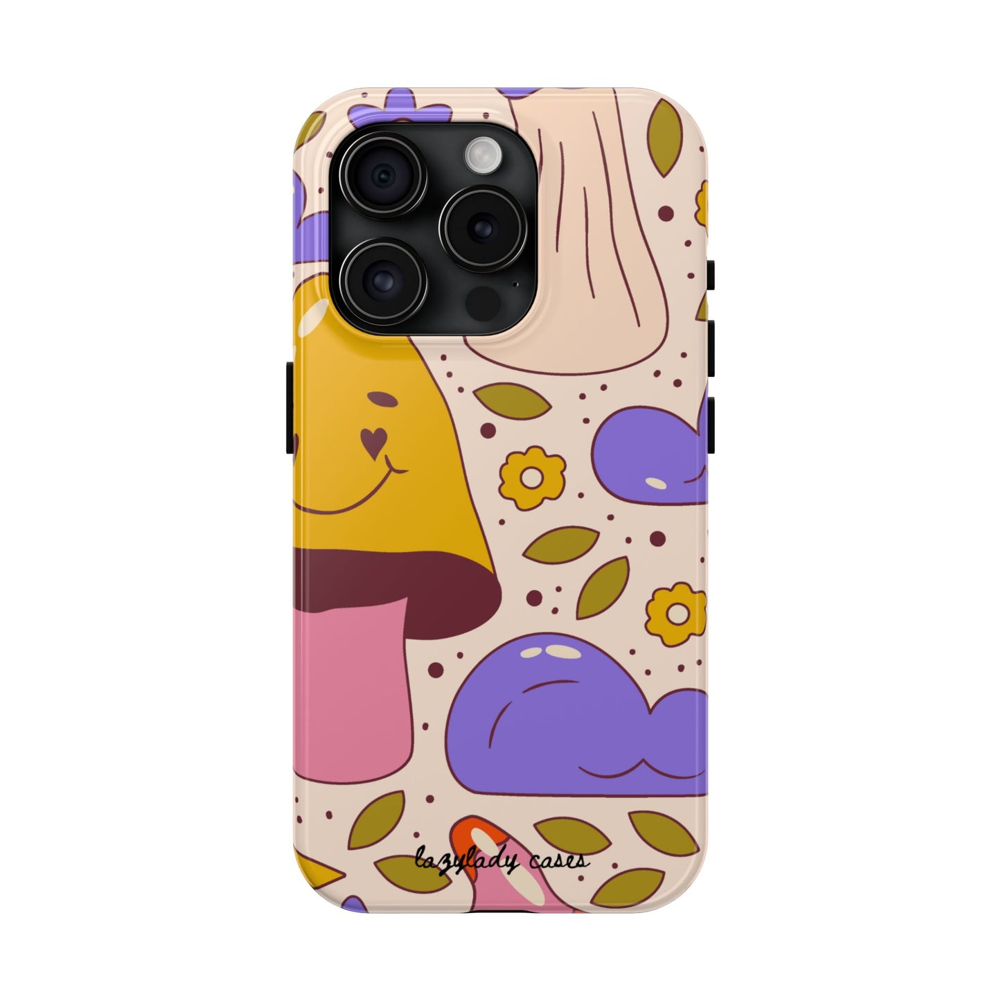 Whimsical Mushroom Phone Case - Tough & Fun Design for Nature Lovers