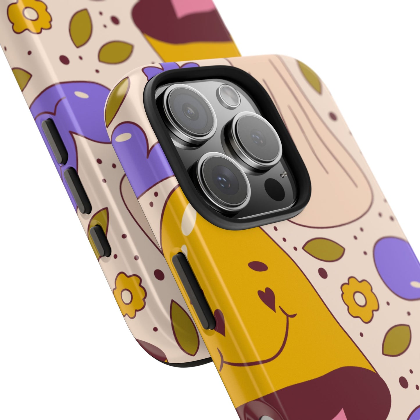 Whimsical Mushroom Phone Case - Tough & Fun Design for Nature Lovers