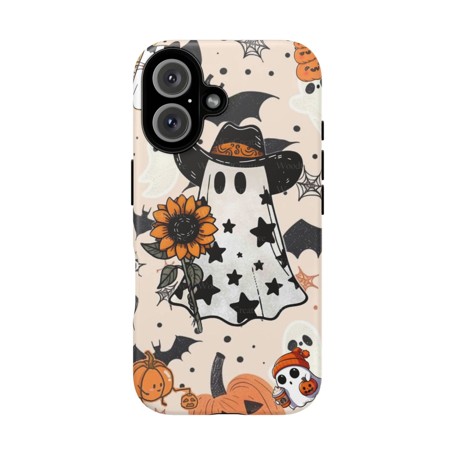 Cute Ghost Phone Case, Halloween Decor, Spooky Gift, Fall Accessories, Pumpkin Lover's Gift, Autumn Vibes, Trick or Treat