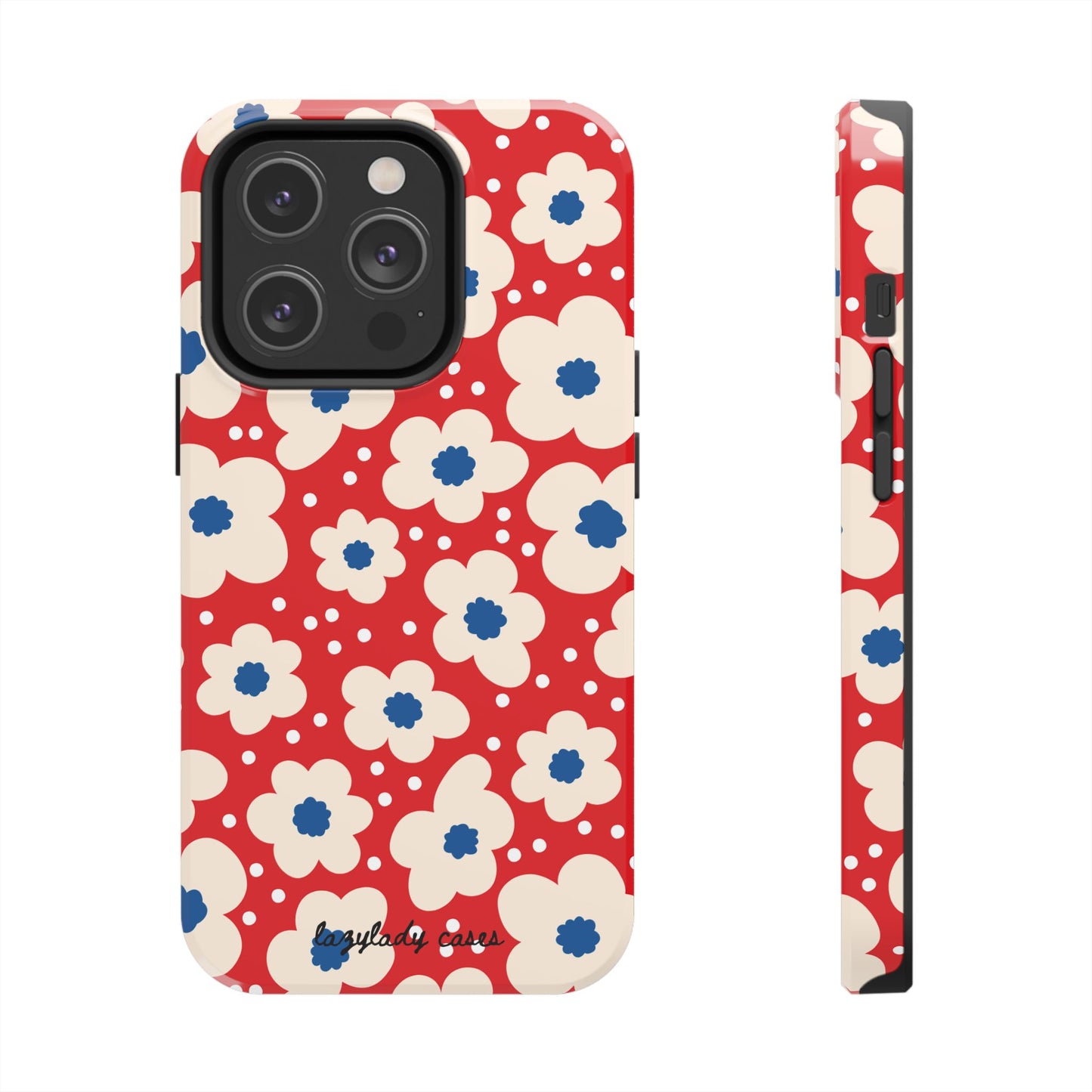 Blossom Floral Tough Phone Case - Durable Protection with Vintage Charm