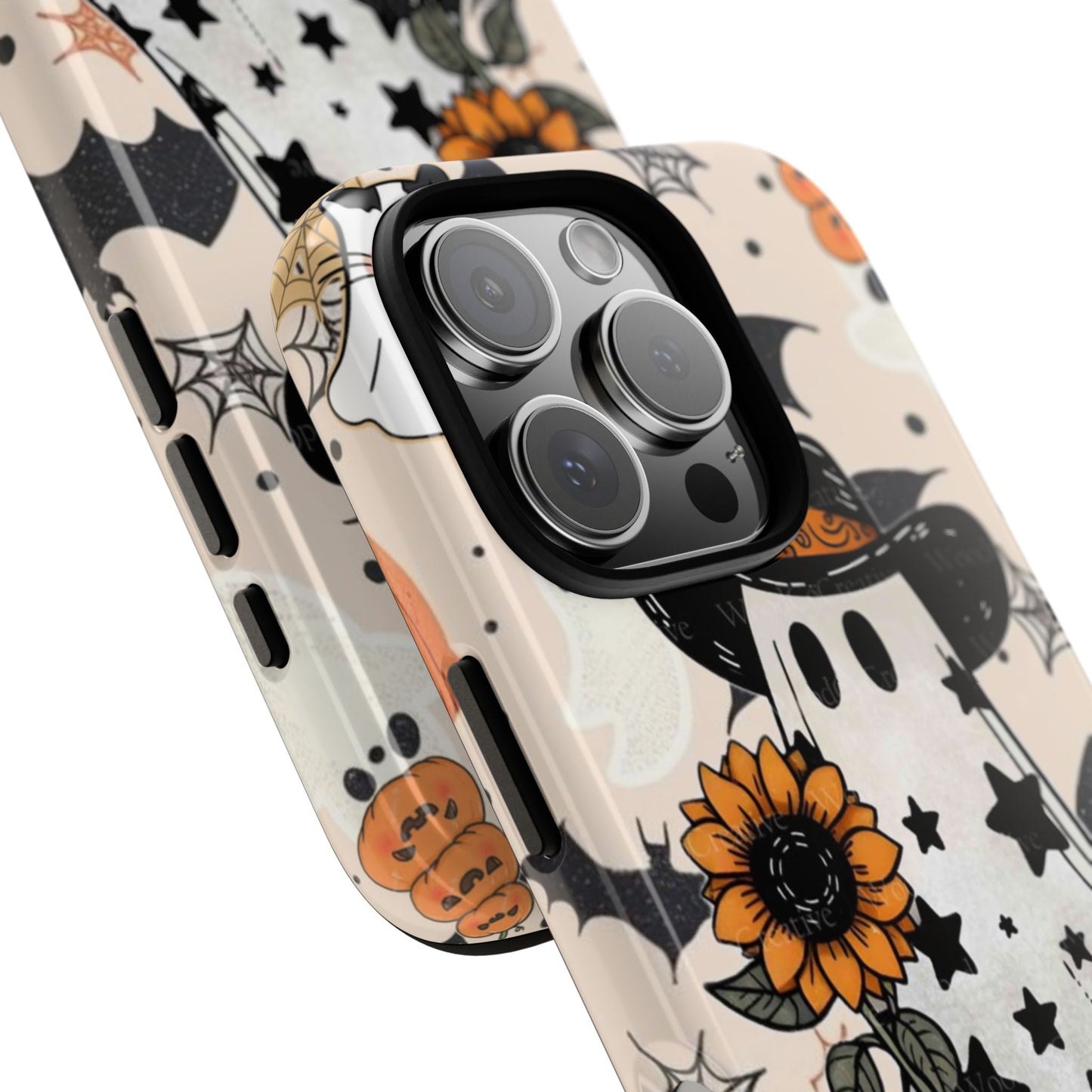 Cute Ghost Phone Case, Halloween Decor, Spooky Gift, Fall Accessories, Pumpkin Lover's Gift, Autumn Vibes, Trick or Treat