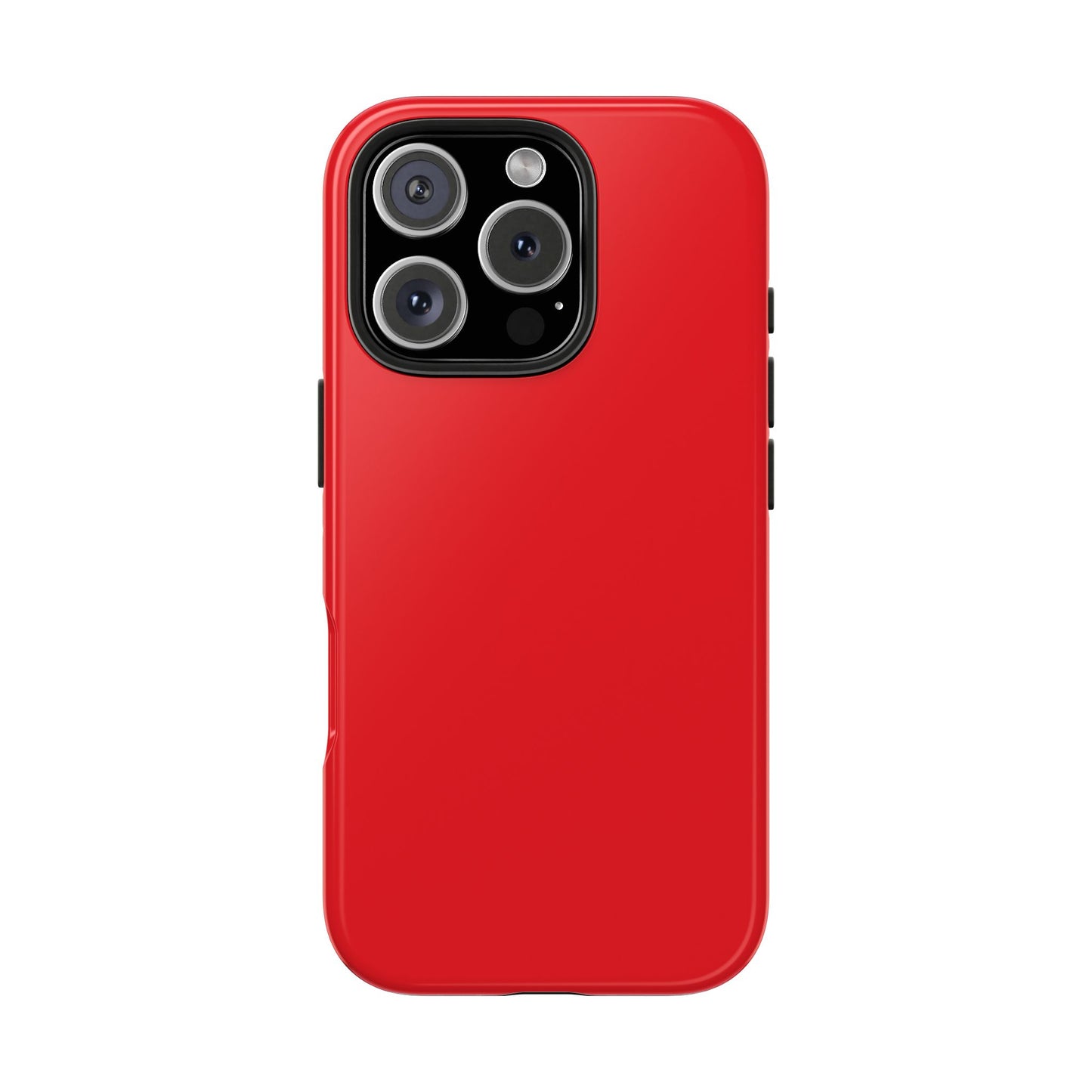 Glossy Red Tough Phone Case — Slim Protective Smartphone Cover