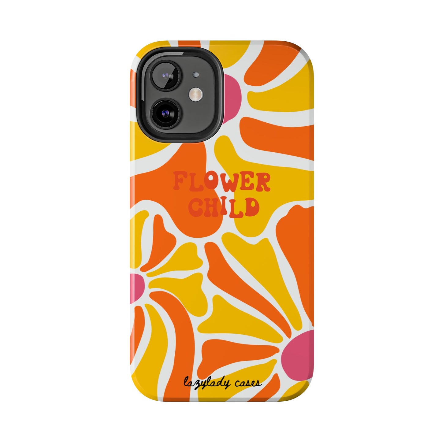Flower Child Tough Phone Case – Vibrant Retro Design for Creative Souls