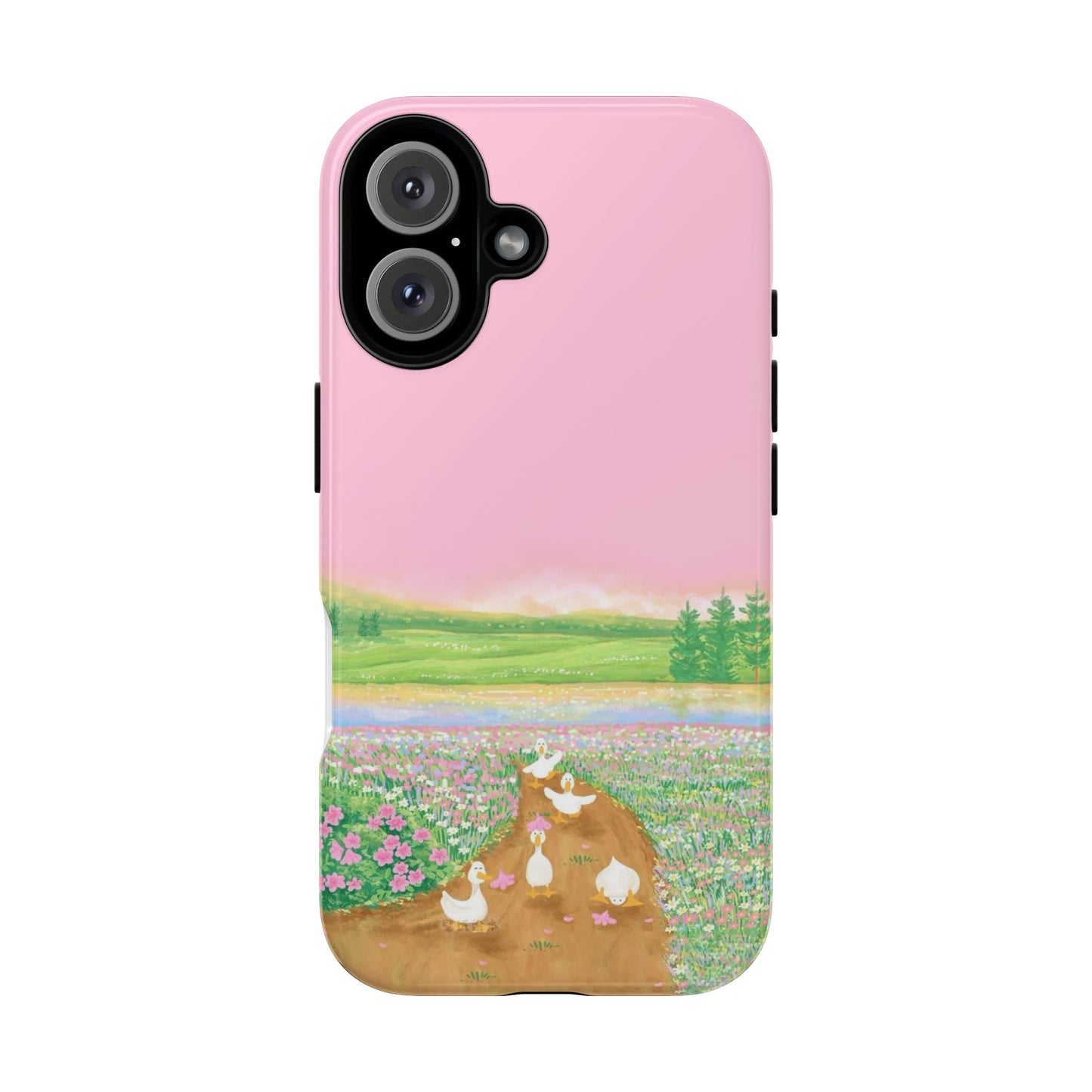 Pastel Floral Phone Case, Tough Cases for Nature Lovers, Cute Phone Accessories, Spring Gifts, Unique Mobile Covers