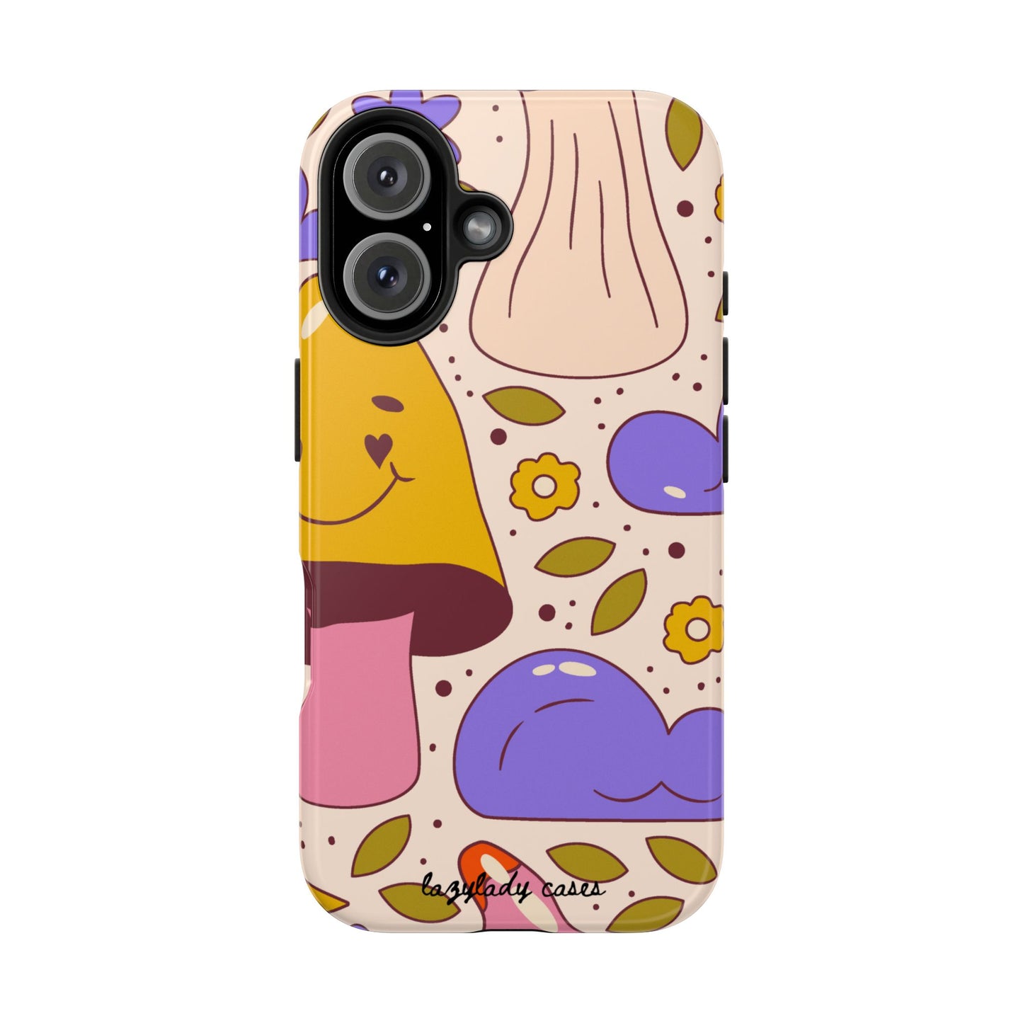 Whimsical Mushroom Phone Case - Tough & Fun Design for Nature Lovers