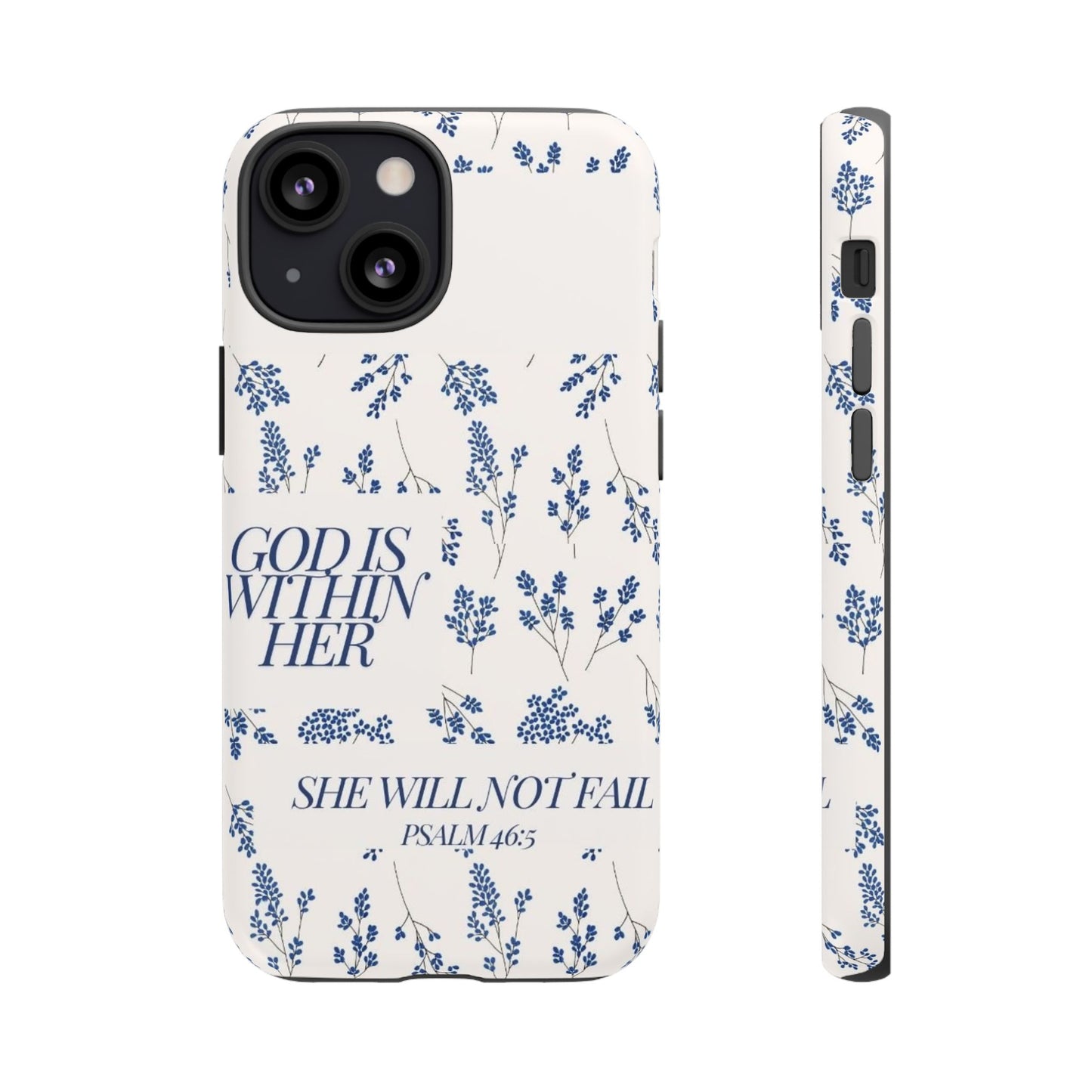 Within Her Cases - Floral Phone Case with Inspirational Quote, Motivational Gifts for Her, Bible Verse Design, Durable Case for iPhone, [...]