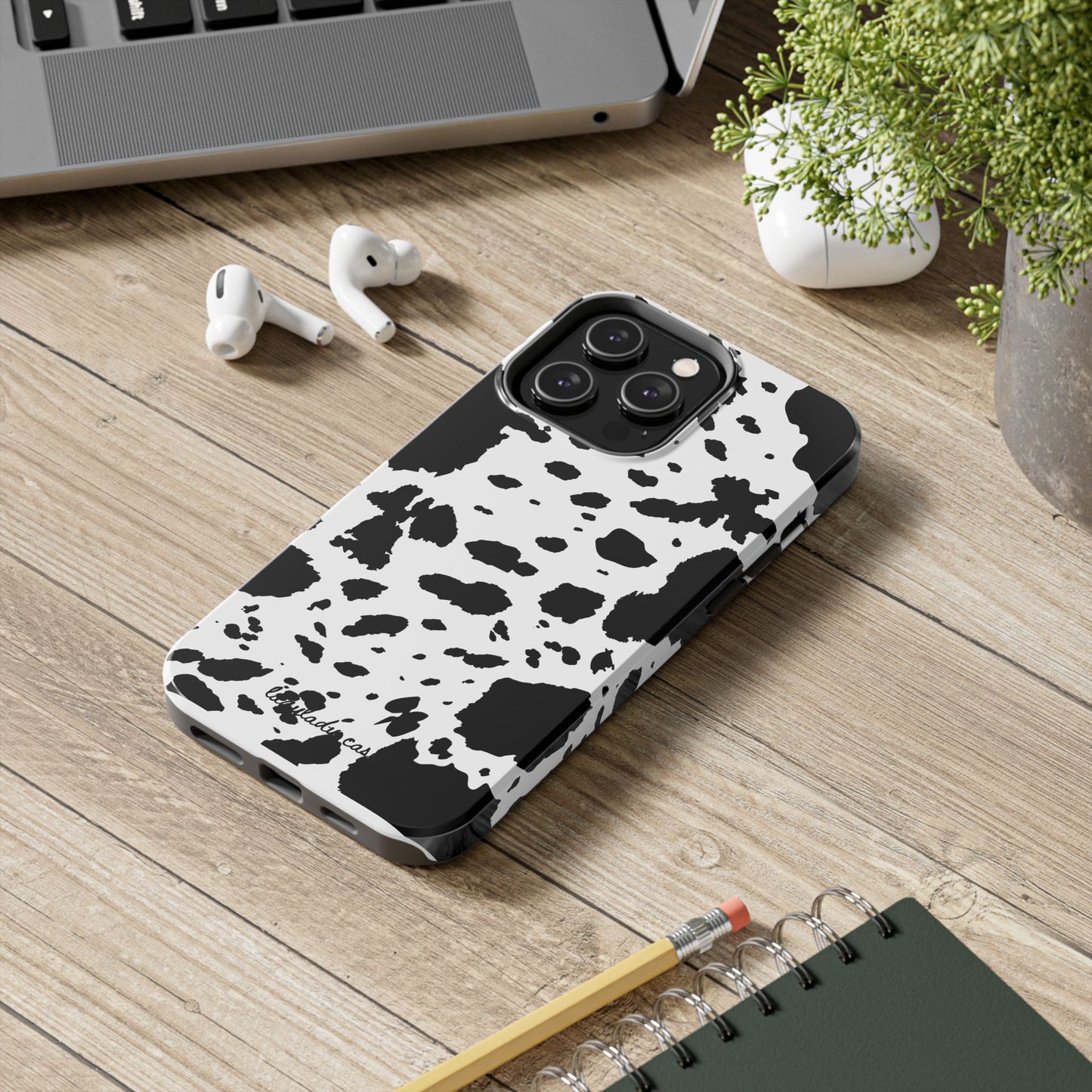 Stylish Cow Print Tough Phone Case | Durable & Trendy Accessory