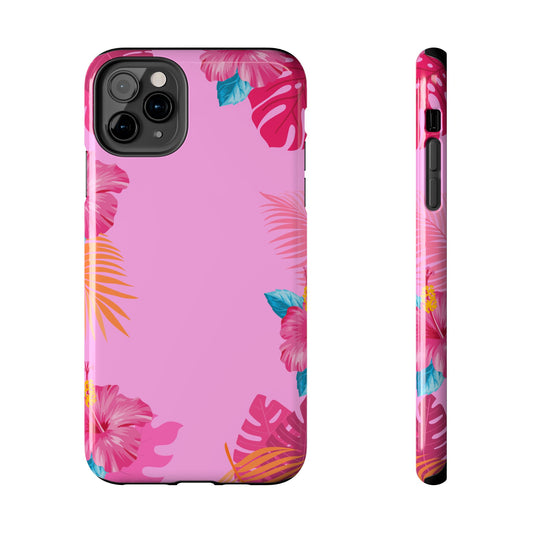 Tropical Floral Phone Case - Tough Phone Cases for Personalized Protection, Cute Phone Covers, Summer Vibes, Gift Ideas, Floral Design