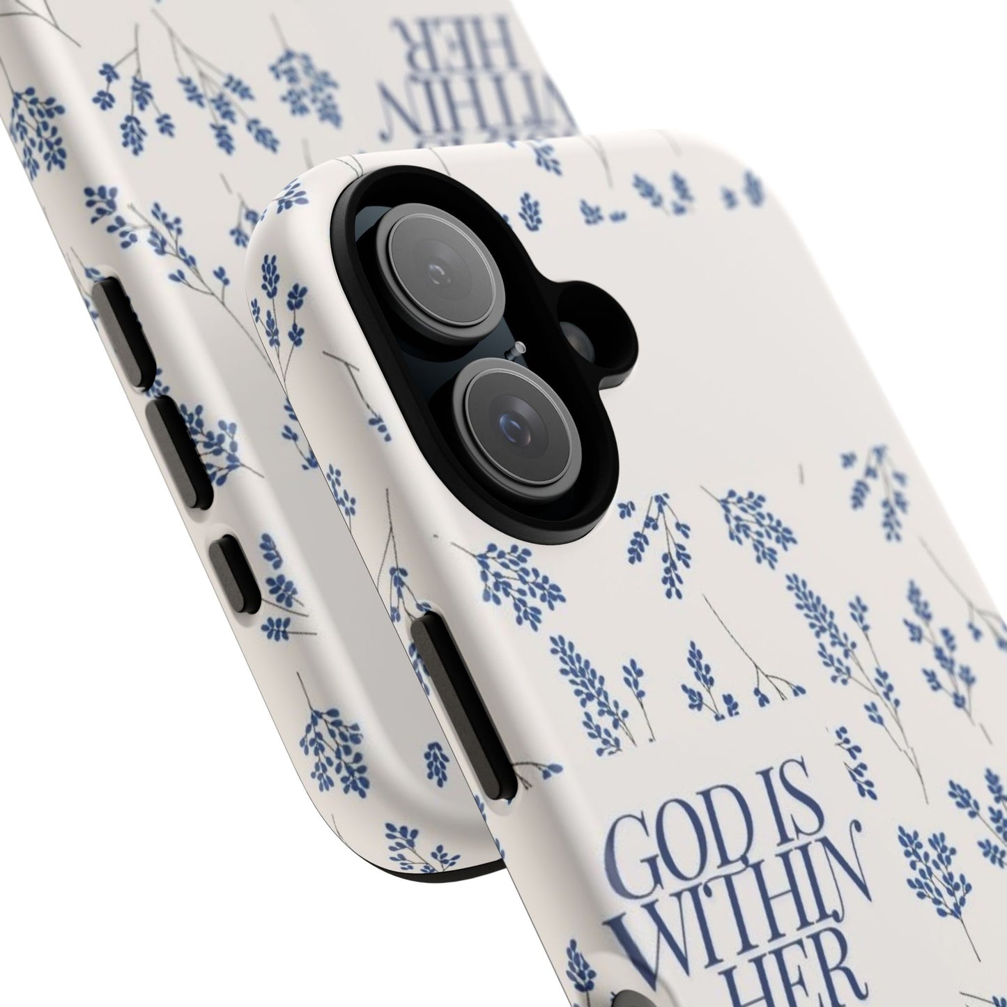 Within Her Cases - Floral Phone Case with Inspirational Quote, Motivational Gifts for Her, Bible Verse Design, Durable Case for iPhone, [...]