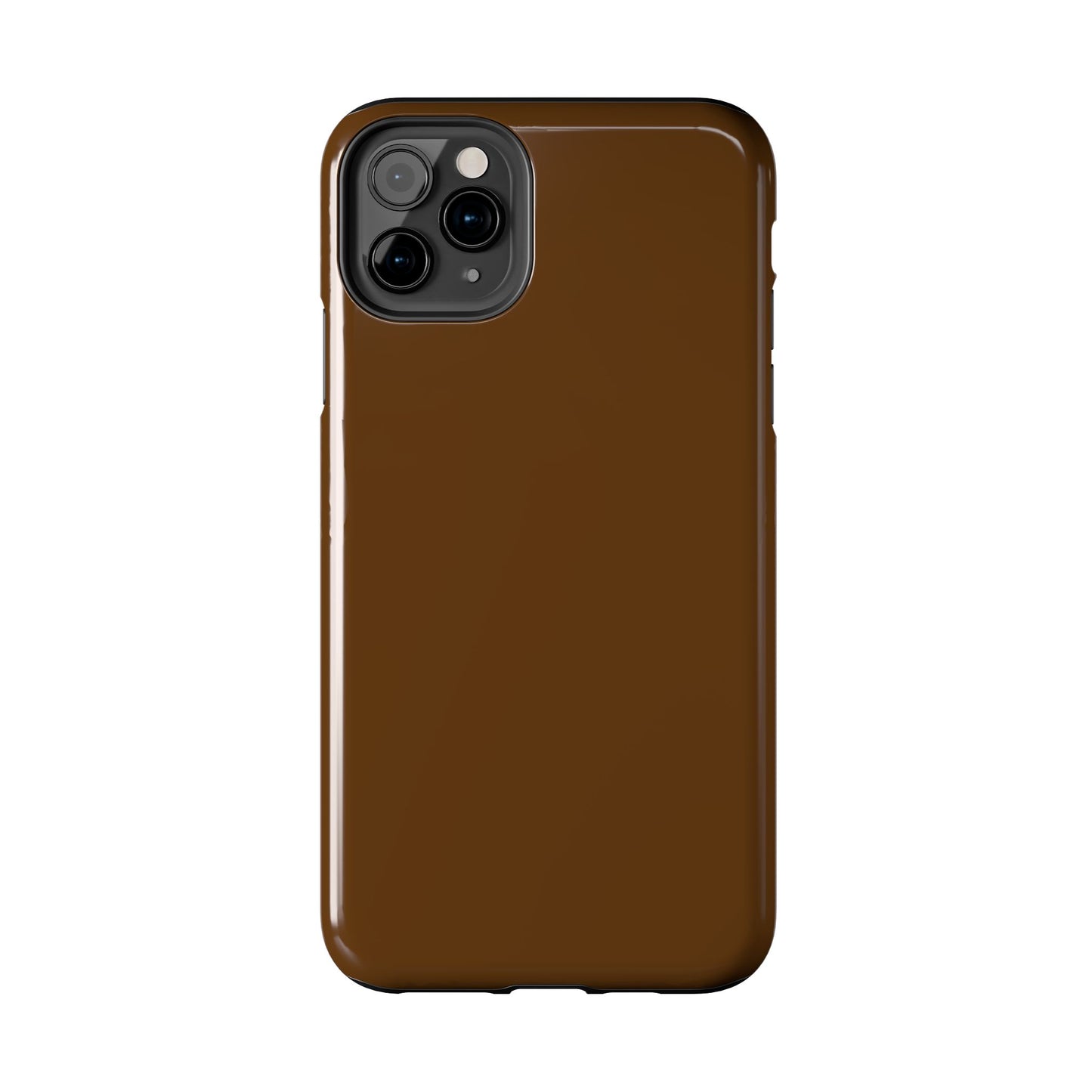 Brown Tough Phone Case — Rugged Shockproof iPhone Cover