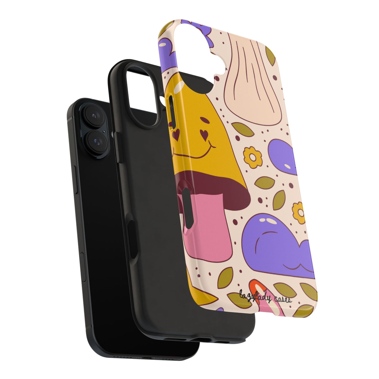 Whimsical Mushroom Phone Case - Tough & Fun Design for Nature Lovers