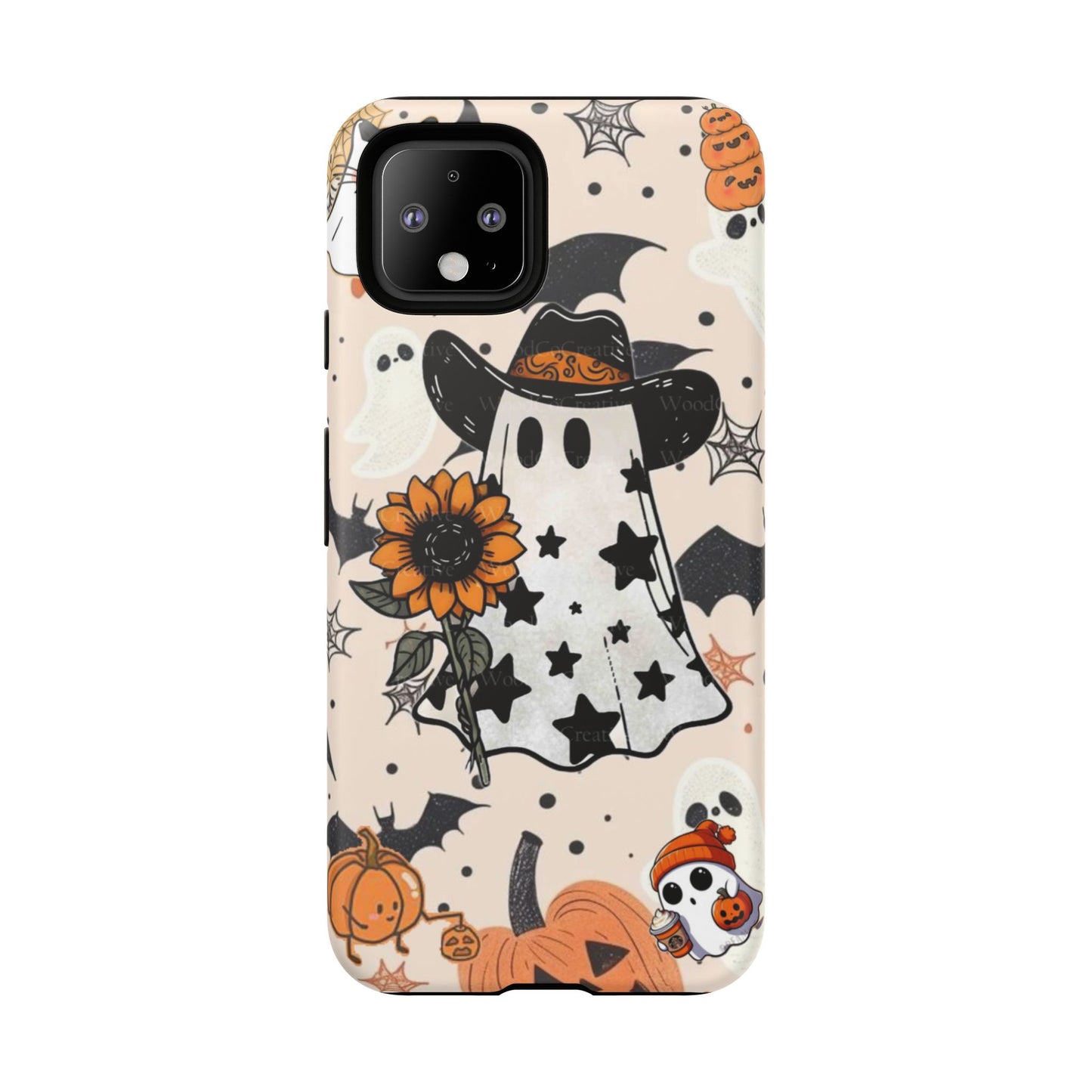 Cute Ghost Phone Case, Halloween Decor, Spooky Gift, Fall Accessories, Pumpkin Lover's Gift, Autumn Vibes, Trick or Treat