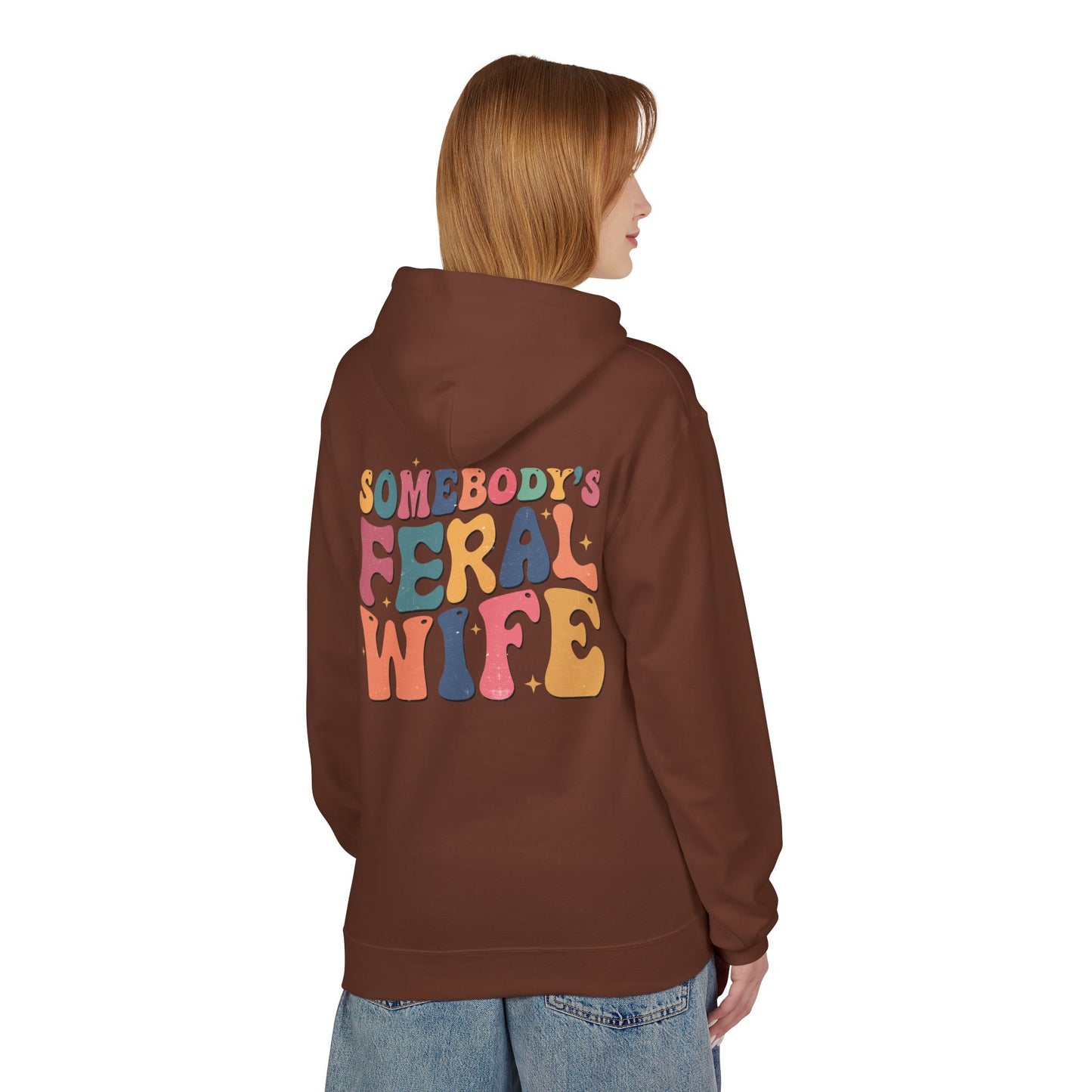 Feral Wife Hoodie – Cozy Unisex Pullover for Nature Lovers, Casual Wear, Gift for Her, Stylish Sweatshirt, Fun Outdoor Apparel