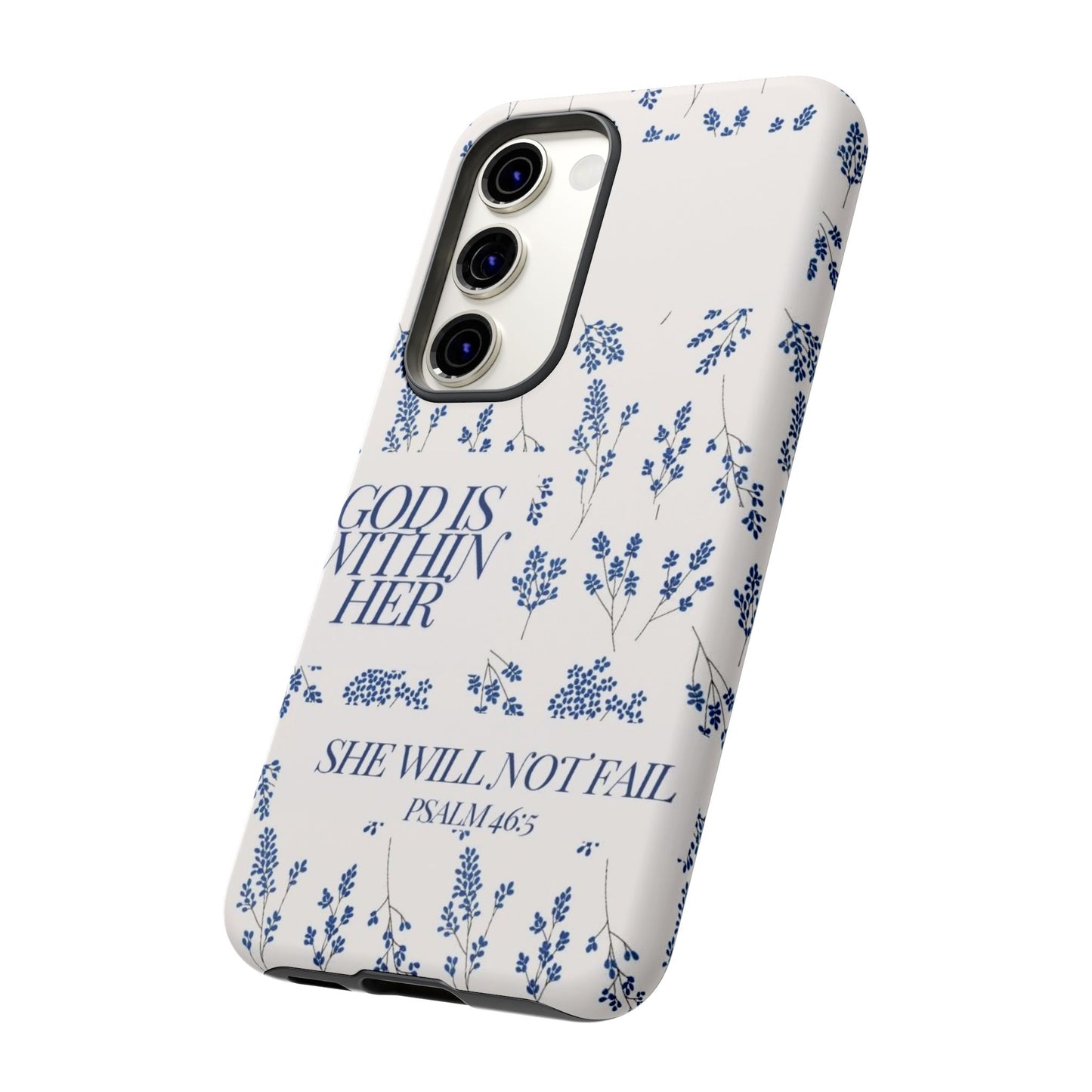 Within Her Cases - Floral Phone Case with Inspirational Quote, Motivational Gifts for Her, Bible Verse Design, Durable Case for iPhone, [...]