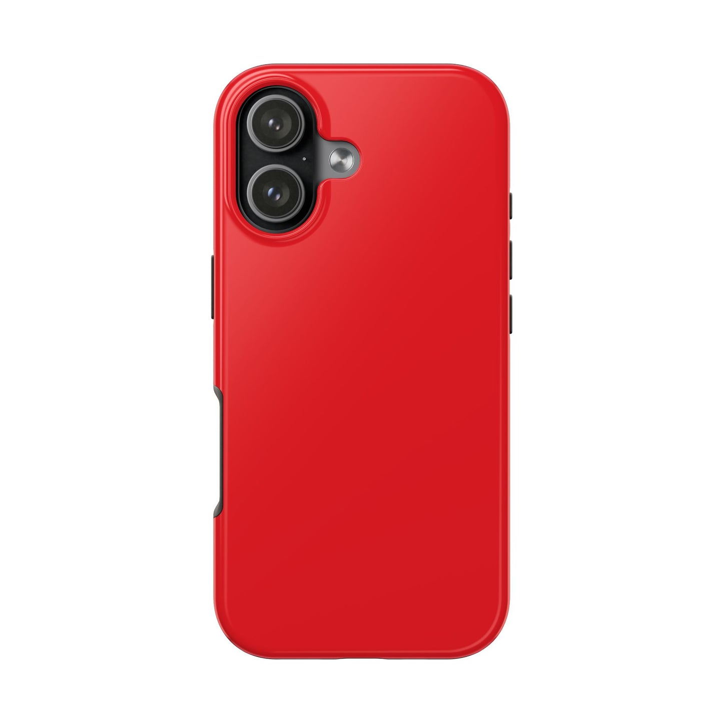 Glossy Red Tough Phone Case — Slim Protective Smartphone Cover