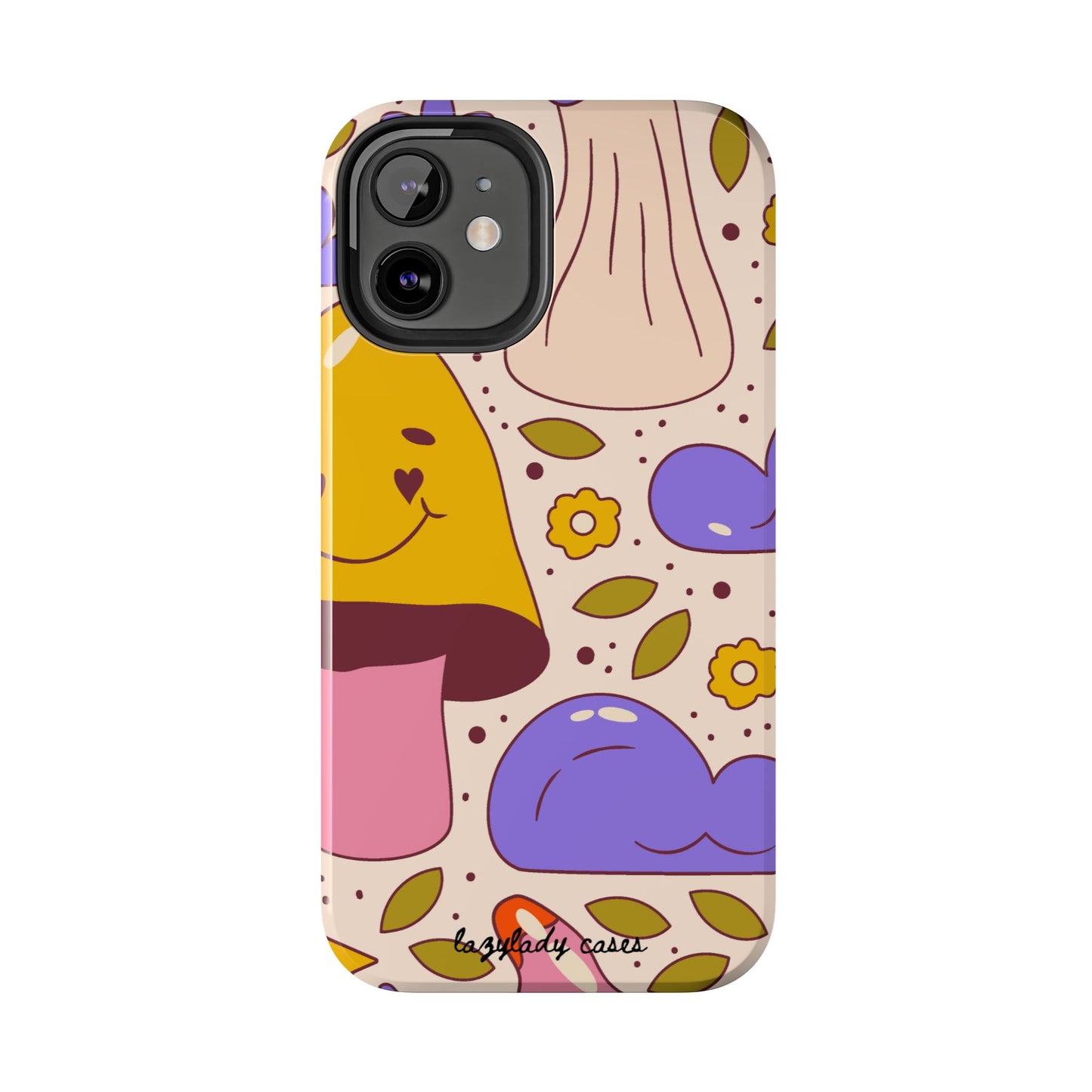 Whimsical Mushroom Phone Case - Tough & Fun Design for Nature Lovers