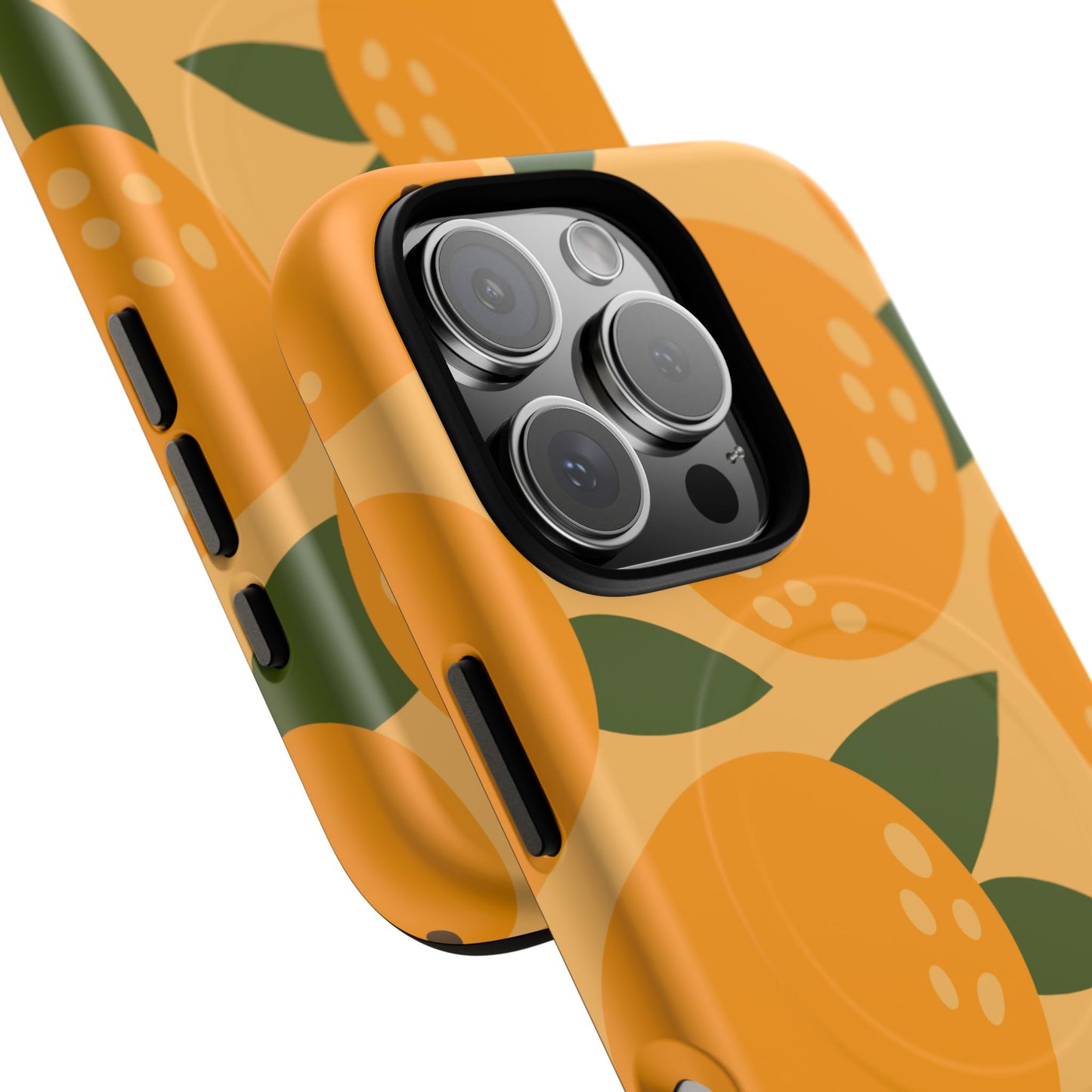 Citrus Orange Phone Case Magnetic Case for iPhone – Vibrant Orange Design