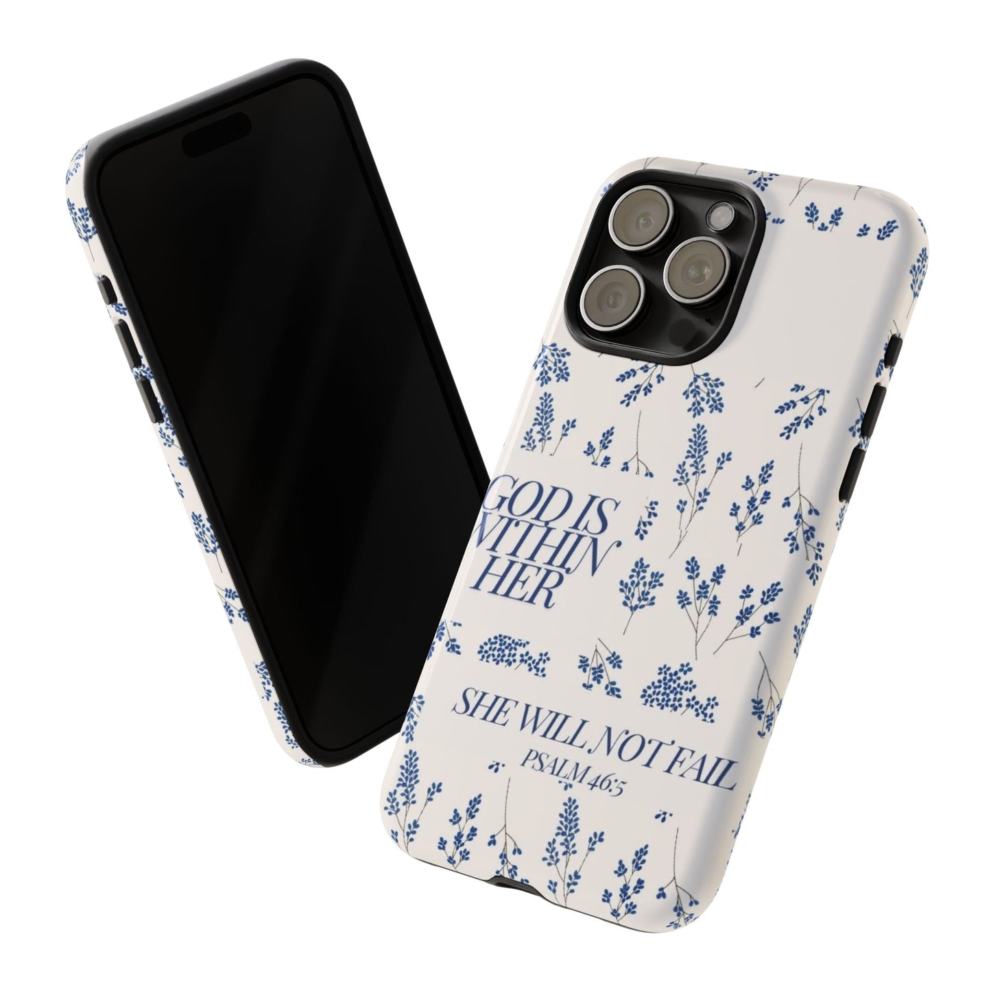 Within Her Cases - Floral Phone Case with Inspirational Quote, Motivational Gifts for Her, Bible Verse Design, Durable Case for iPhone, [...]