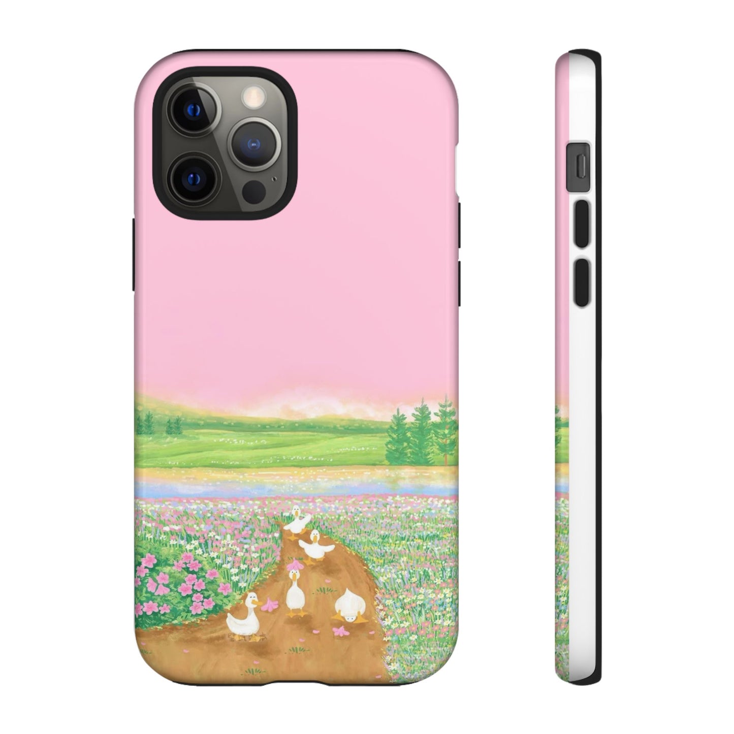Pastel Floral Phone Case, Tough Cases for Nature Lovers, Cute Phone Accessories, Spring Gifts, Unique Mobile Covers