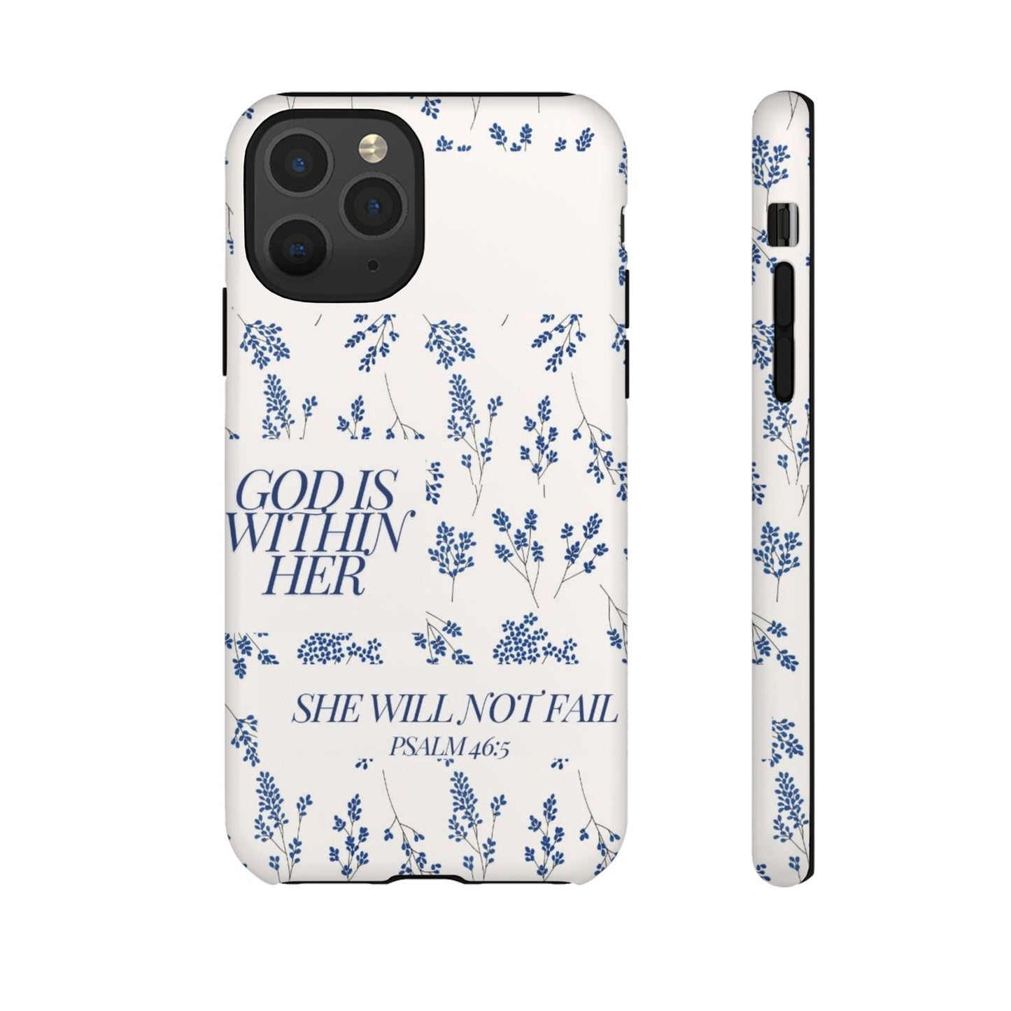 Within Her Cases - Floral Phone Case with Inspirational Quote, Motivational Gifts for Her, Bible Verse Design, Durable Case for iPhone, [...]