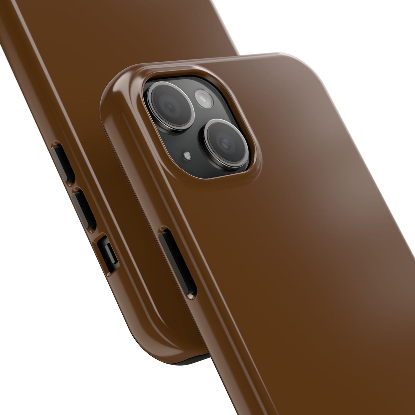 Brown Tough Phone Case — Rugged Shockproof iPhone Cover