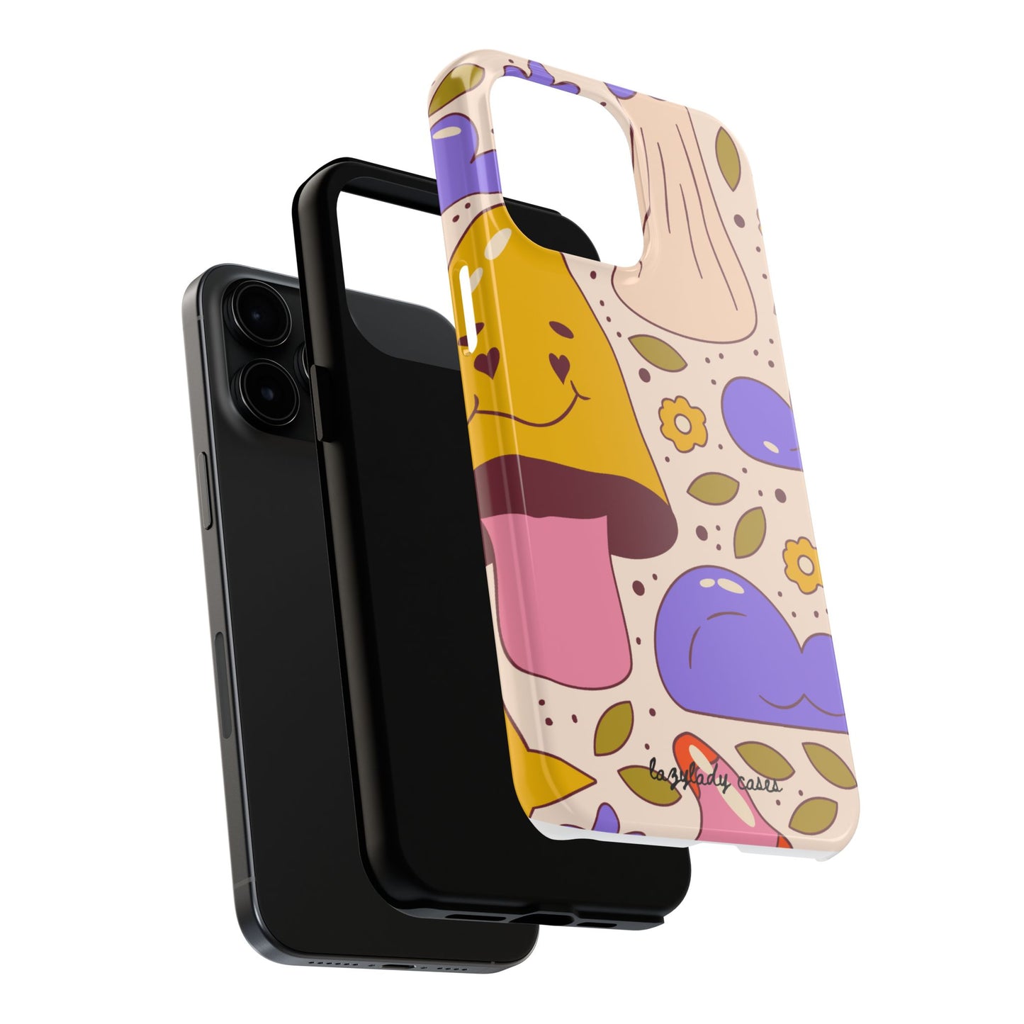 Whimsical Mushroom Phone Case - Tough & Fun Design for Nature Lovers