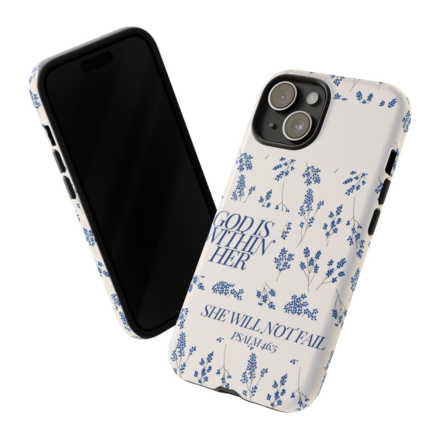 Within Her Cases - Floral Phone Case with Inspirational Quote, Motivational Gifts for Her, Bible Verse Design, Durable Case for iPhone, [...]