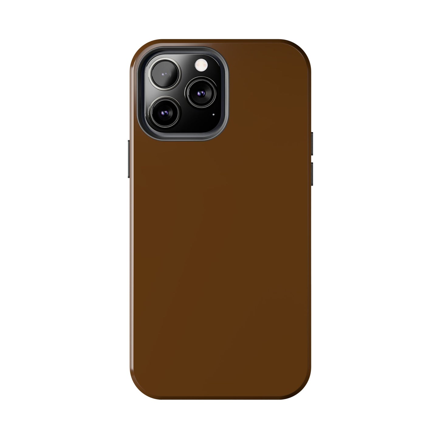Brown Tough Phone Case — Rugged Shockproof iPhone Cover