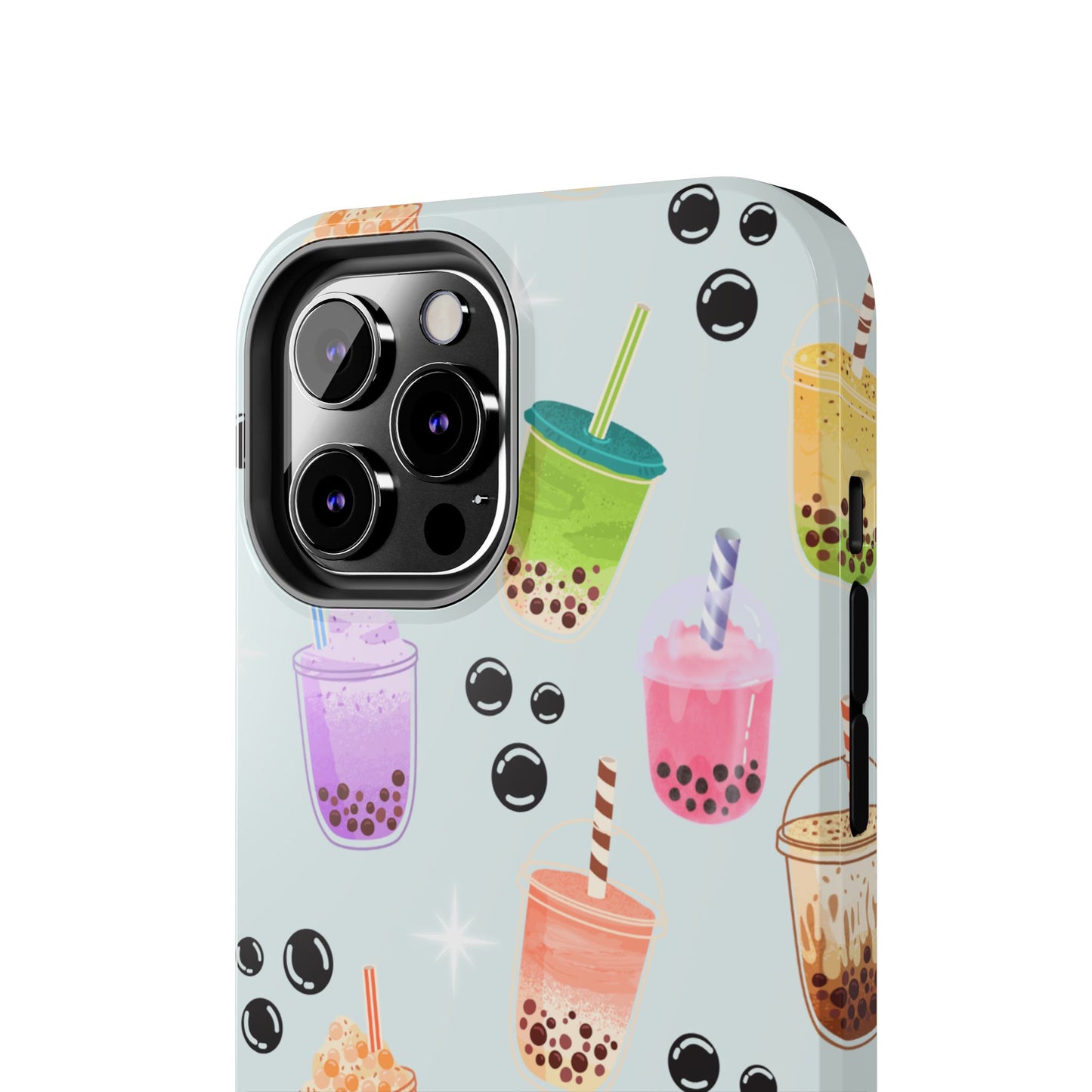 Colorful Boba Tea Phone Case, Tough Phone Cases for Drink Lovers, Cute Phone Accessory, Fun Gifts for Friends, Summer Vibes
