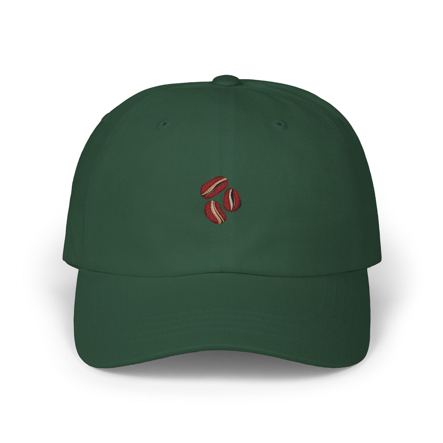 Coffee Bean Cap — Embroidered Micro Beans Baseball Hat